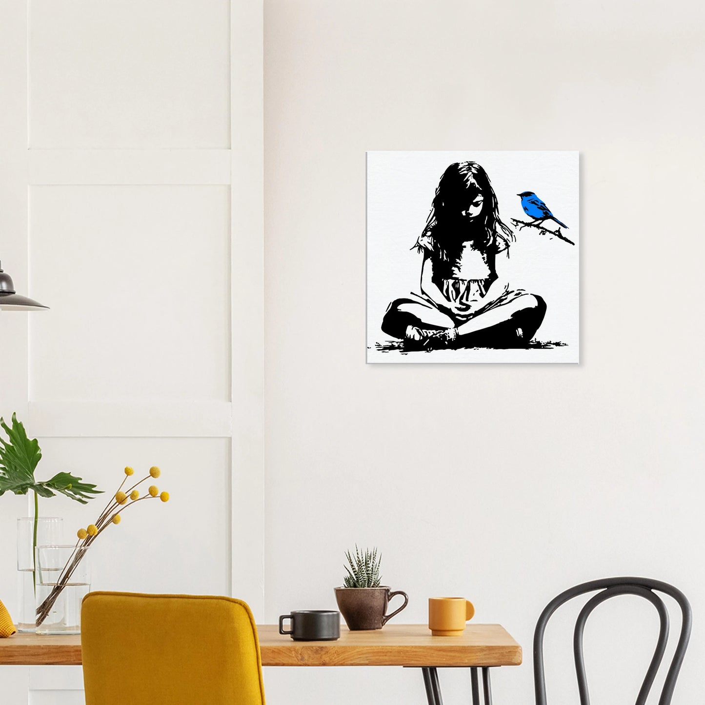 L'Oiseau Bleu — tableau sur toile — vue 7 — art mural STNCL