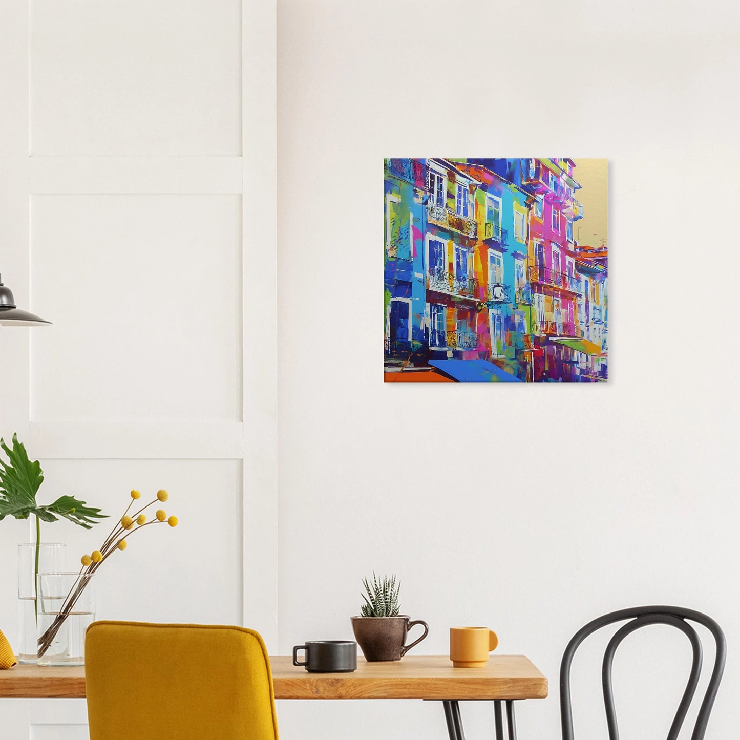 Balcons Colorés — tableau sur toile — vue 7 — art mural STNCL