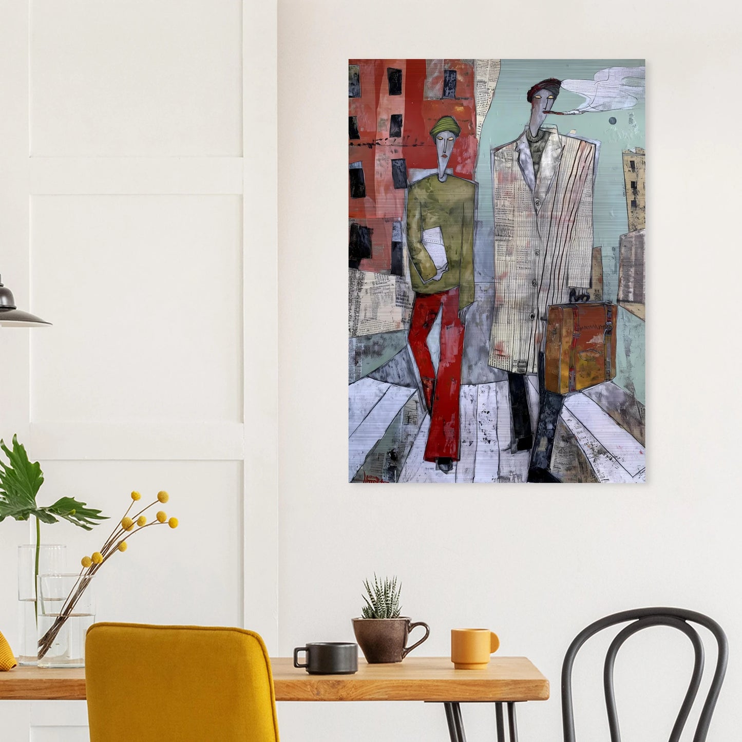 Les Voyageurs — tableau aluminium — vue 8 — art mural STNCL