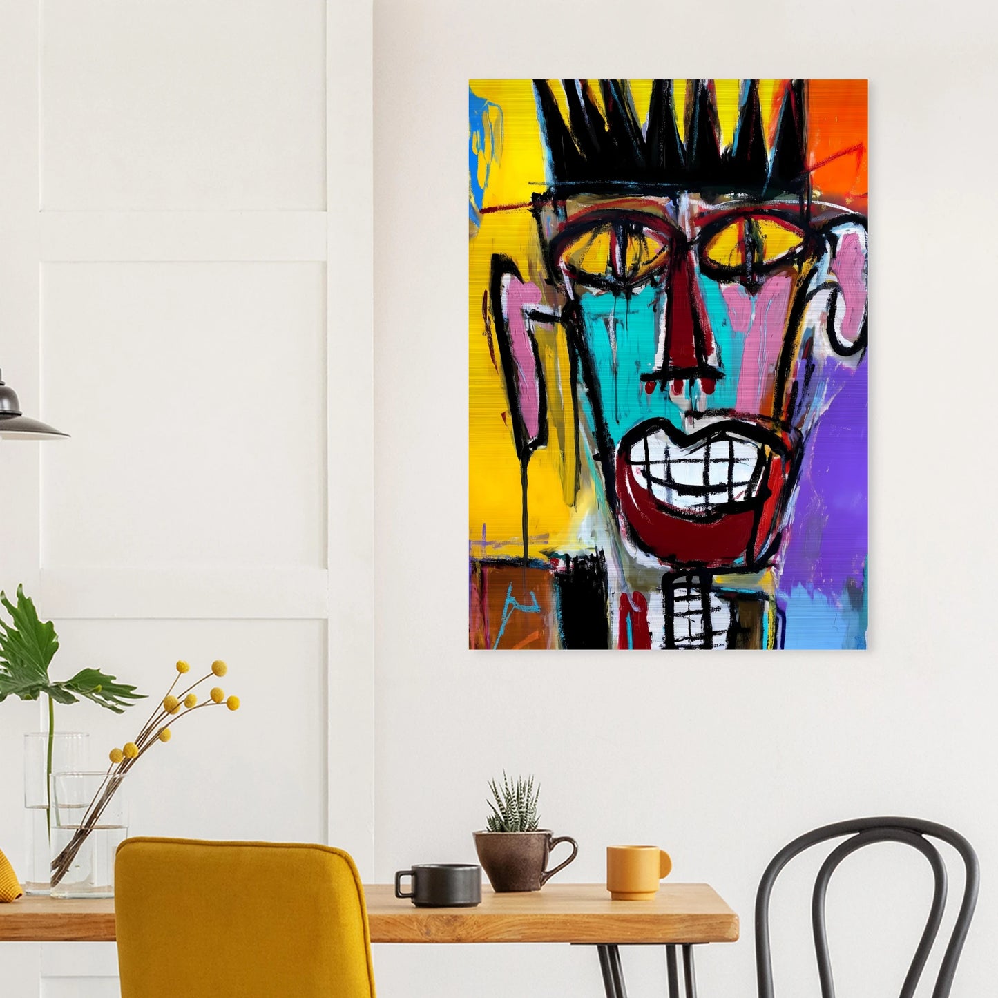 Sourire Carnassier — tableau aluminium — vue 8 — art mural STNCL