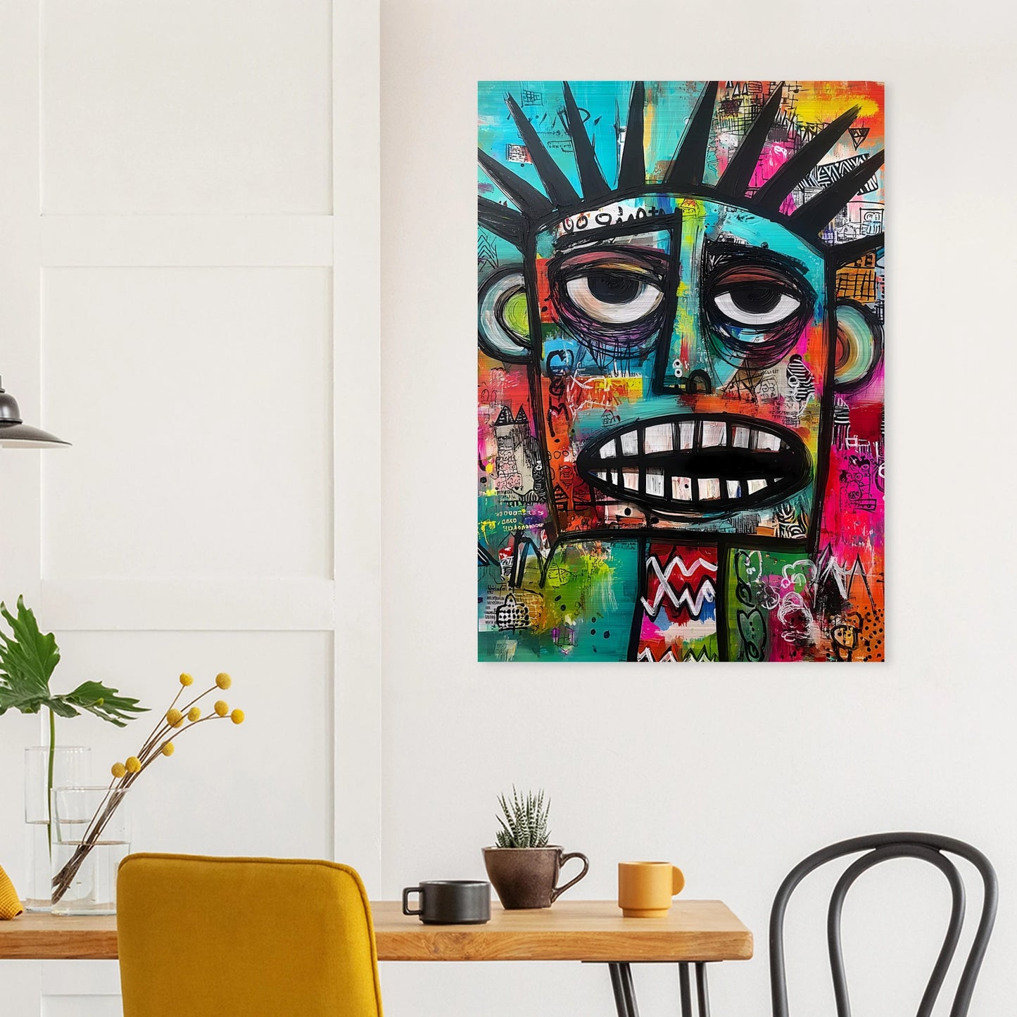 Le Cri Muet — tableau aluminium — vue 8 — art mural STNCL