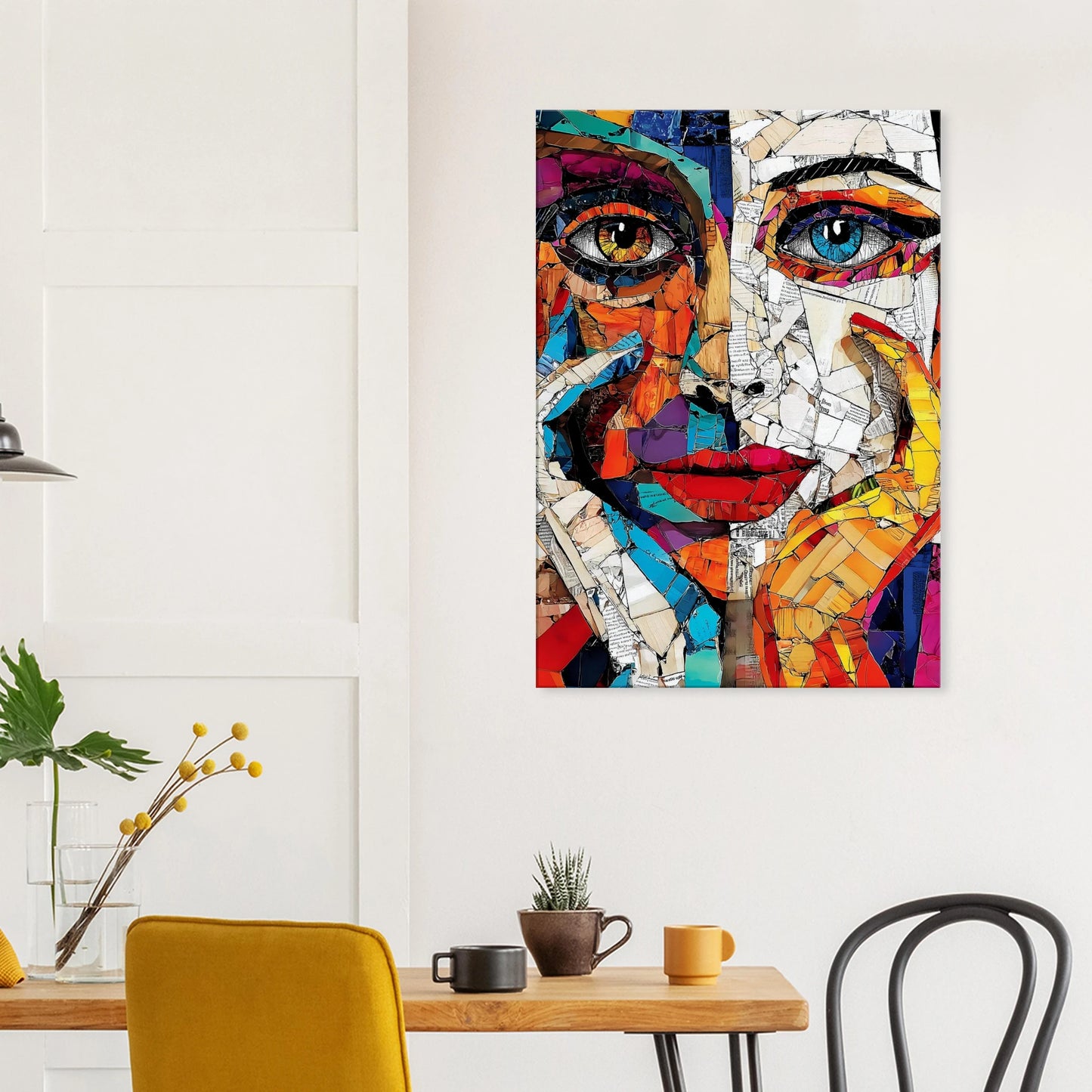 Visages Déchirés — tableau sur toile — vue 8 — art mural STNCL
