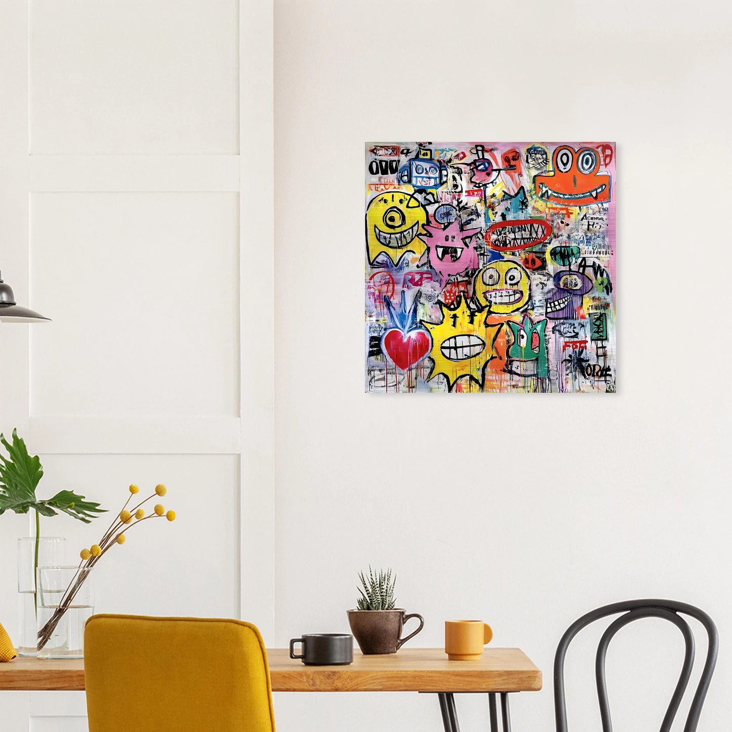 Le Mur aux Monstres — tableau aluminium — vue 7 — art mural STNCL
