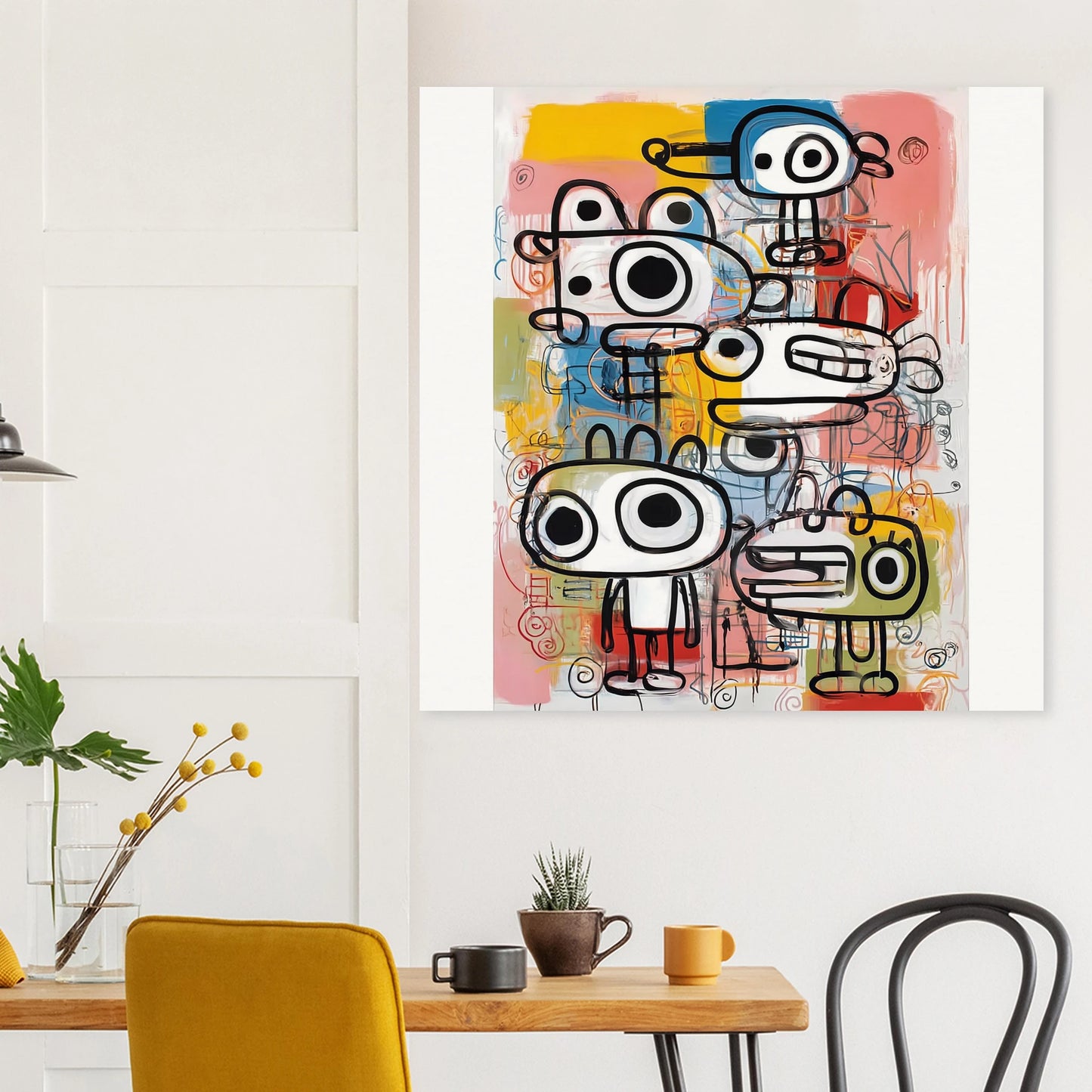 Les Cinq Curieux — affiche d'art — vue 8 — art mural STNCL