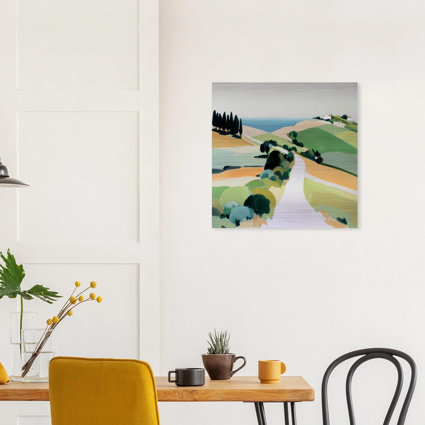 Chemin vers la Mer — tableau aluminium — vue 7 — art mural STNCL