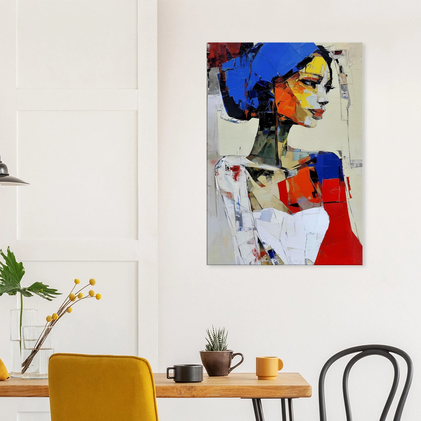 Profil en Éclats de Couleur — tableau sur toile — vue 8 — art mural STNCL