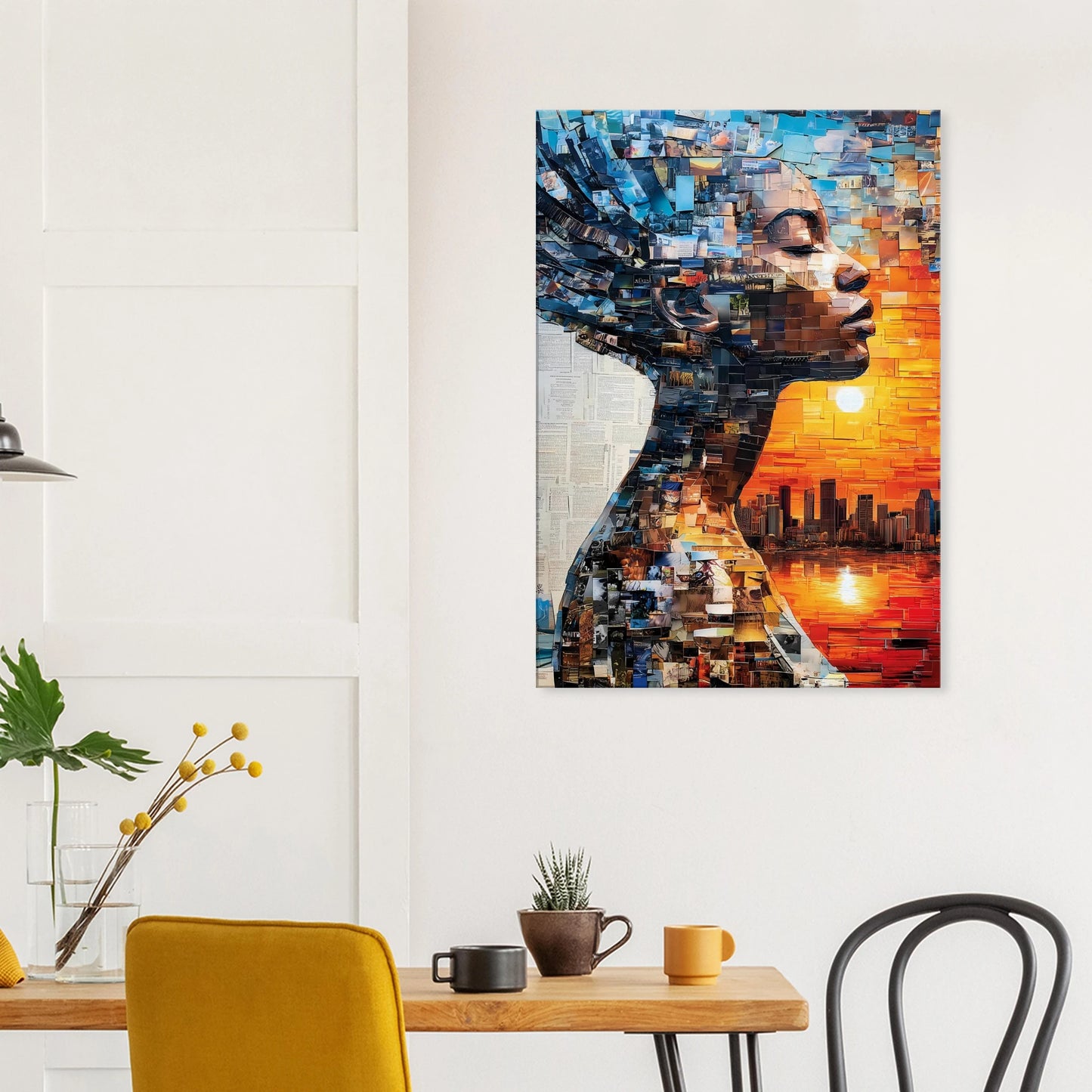 Horizon de Papier — tableau sur toile — vue 8 — art mural STNCL