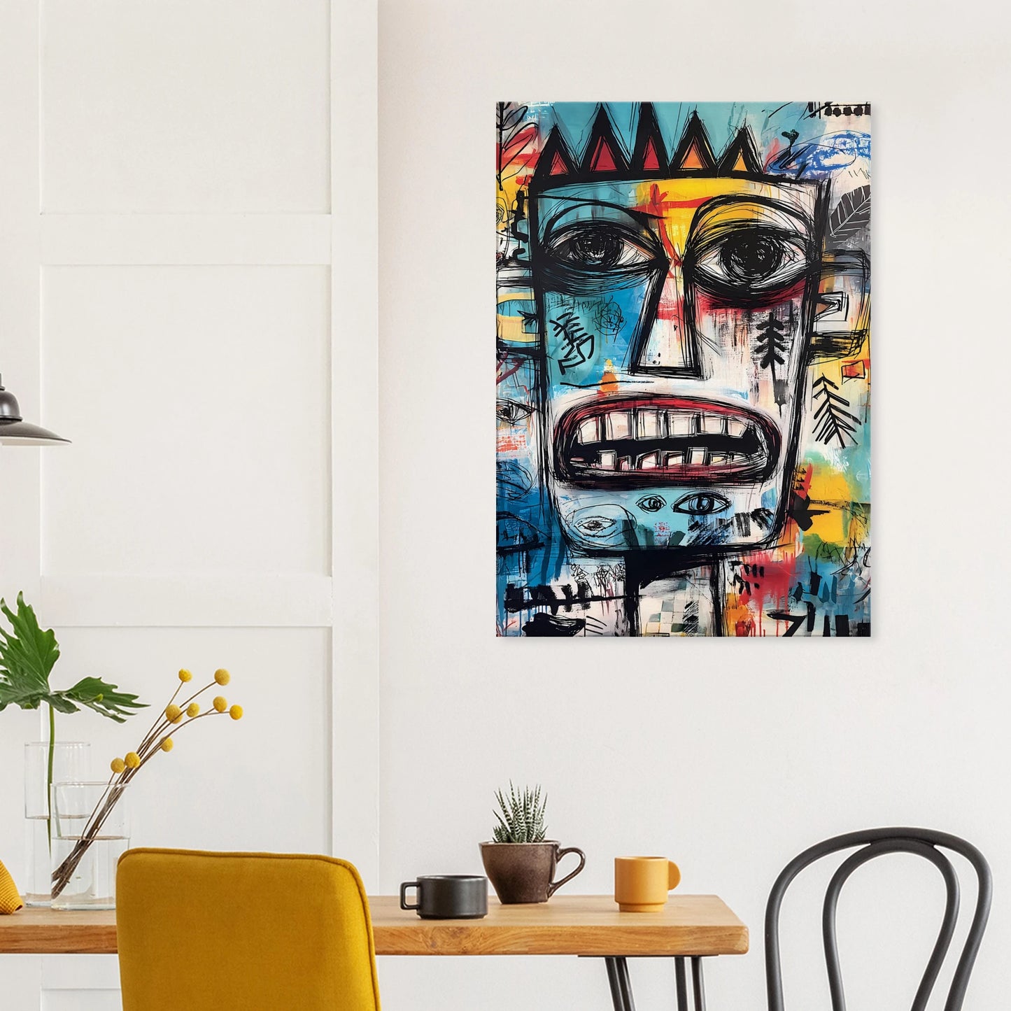 Roi Primitif — tableau sur toile — vue 8 — art mural STNCL