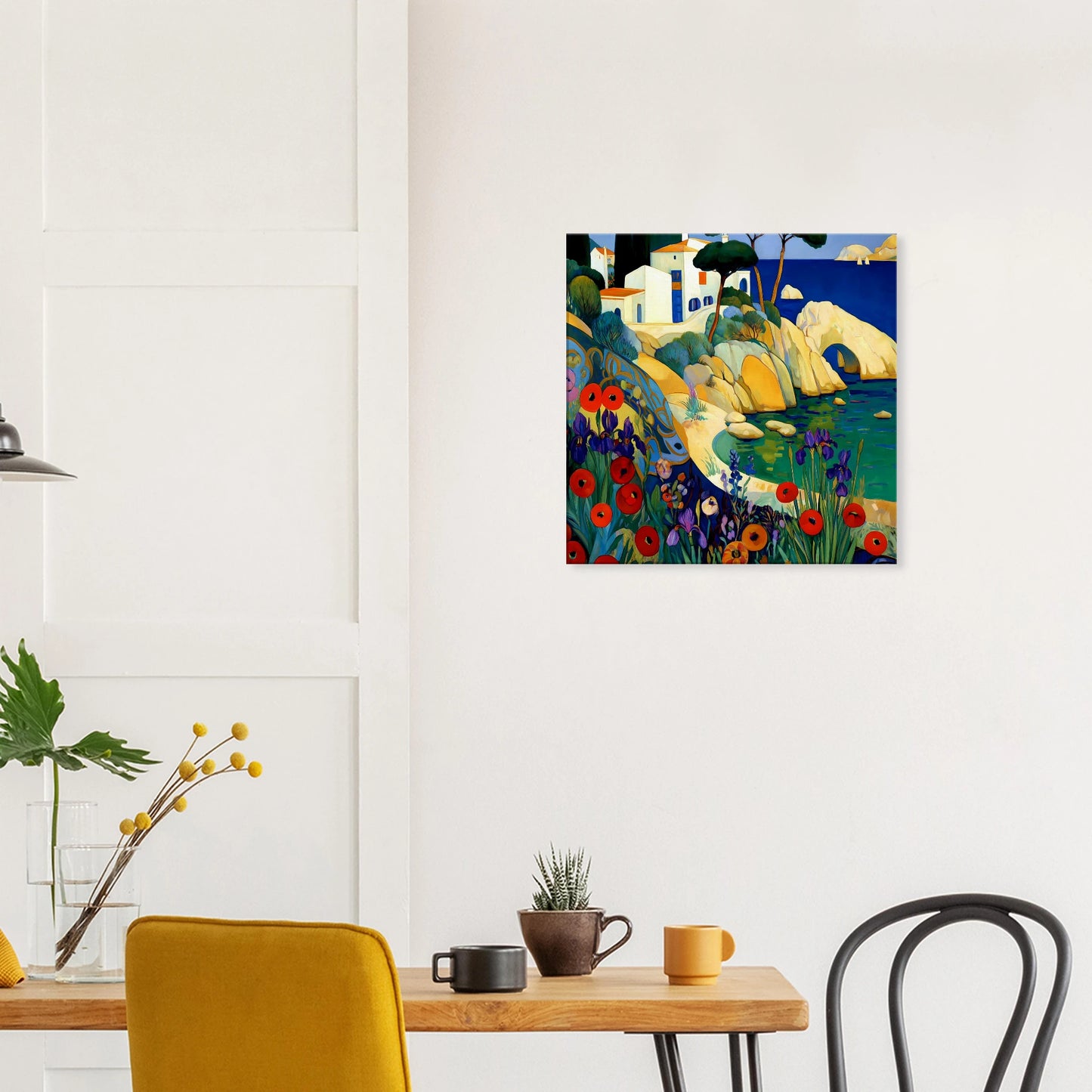 La Crique aux Coquelicots — tableau sur toile — vue 7 — art mural STNCL