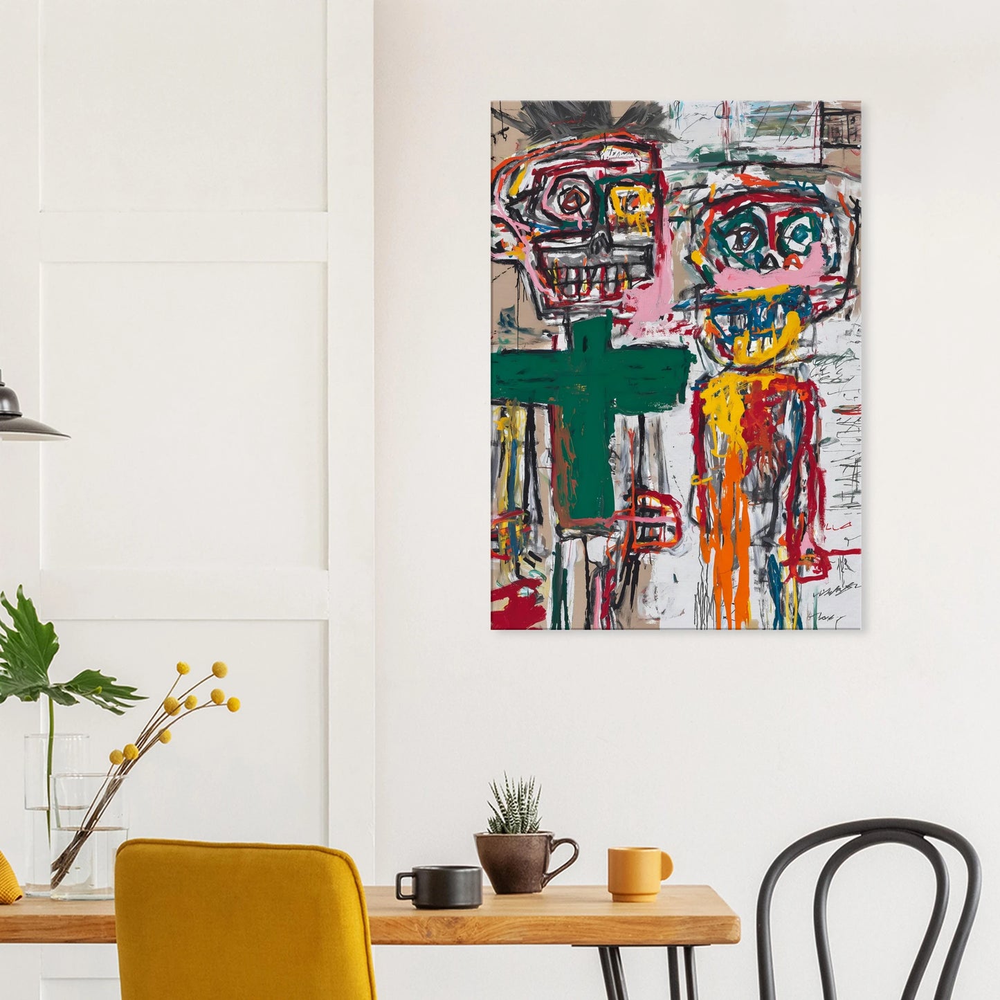 Deux Totems — tableau sur toile — vue 8 — art mural STNCL