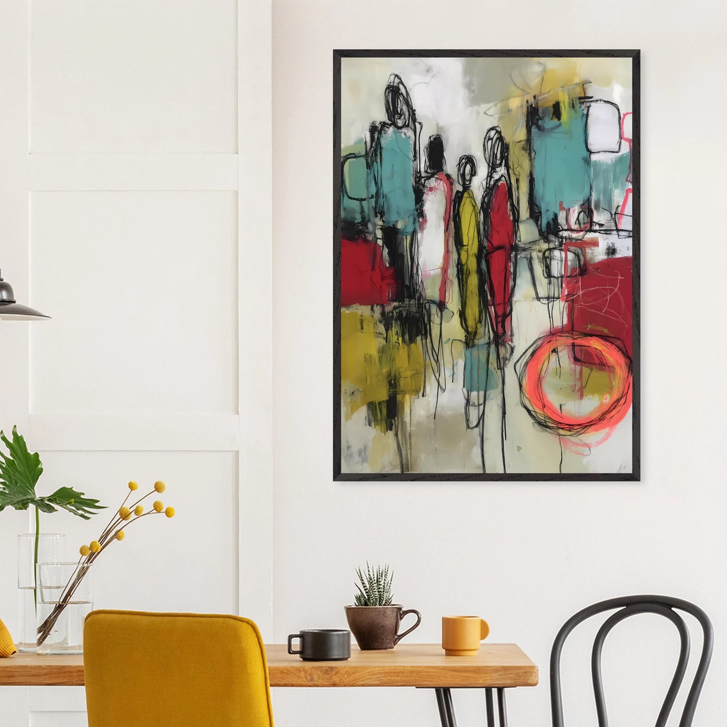 Sédiments d'un Été Brûlé — tableau encadré bois — vue 18 — art mural STNCL