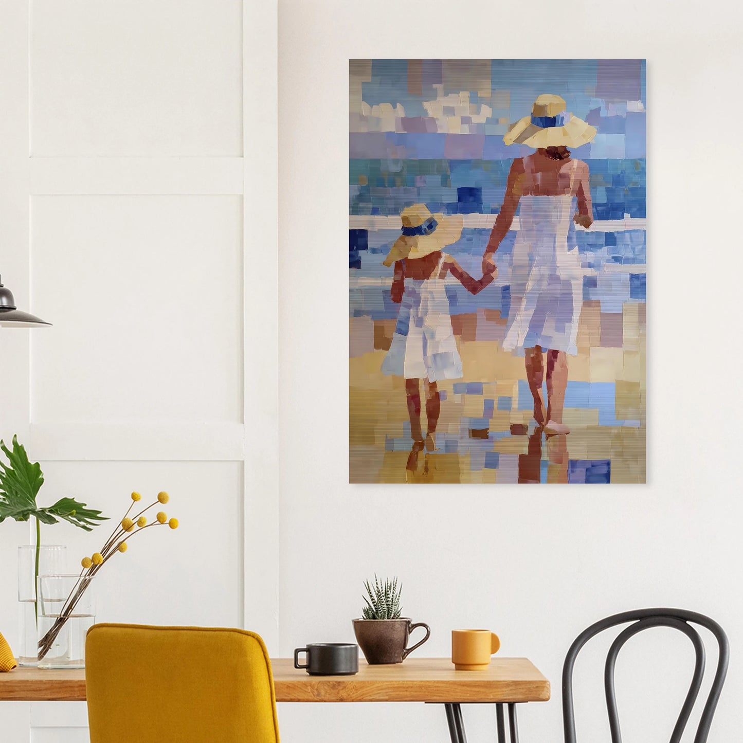 Main dans la Main — tableau aluminium — vue 8 — art mural STNCL