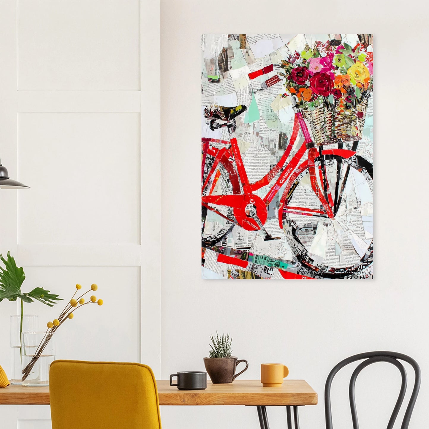 Le Vélo Fleuri — affiche d'art — vue 8 — art mural STNCL