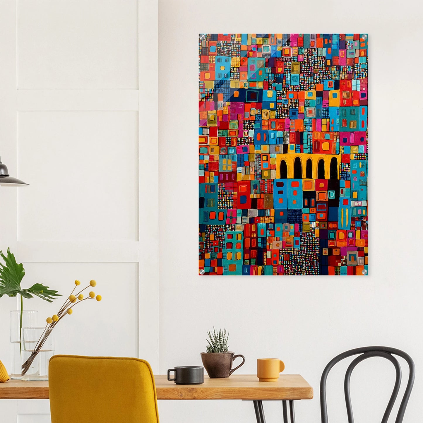Cité Mosaïque — tableau plexiglas — vue 8 — art mural STNCL