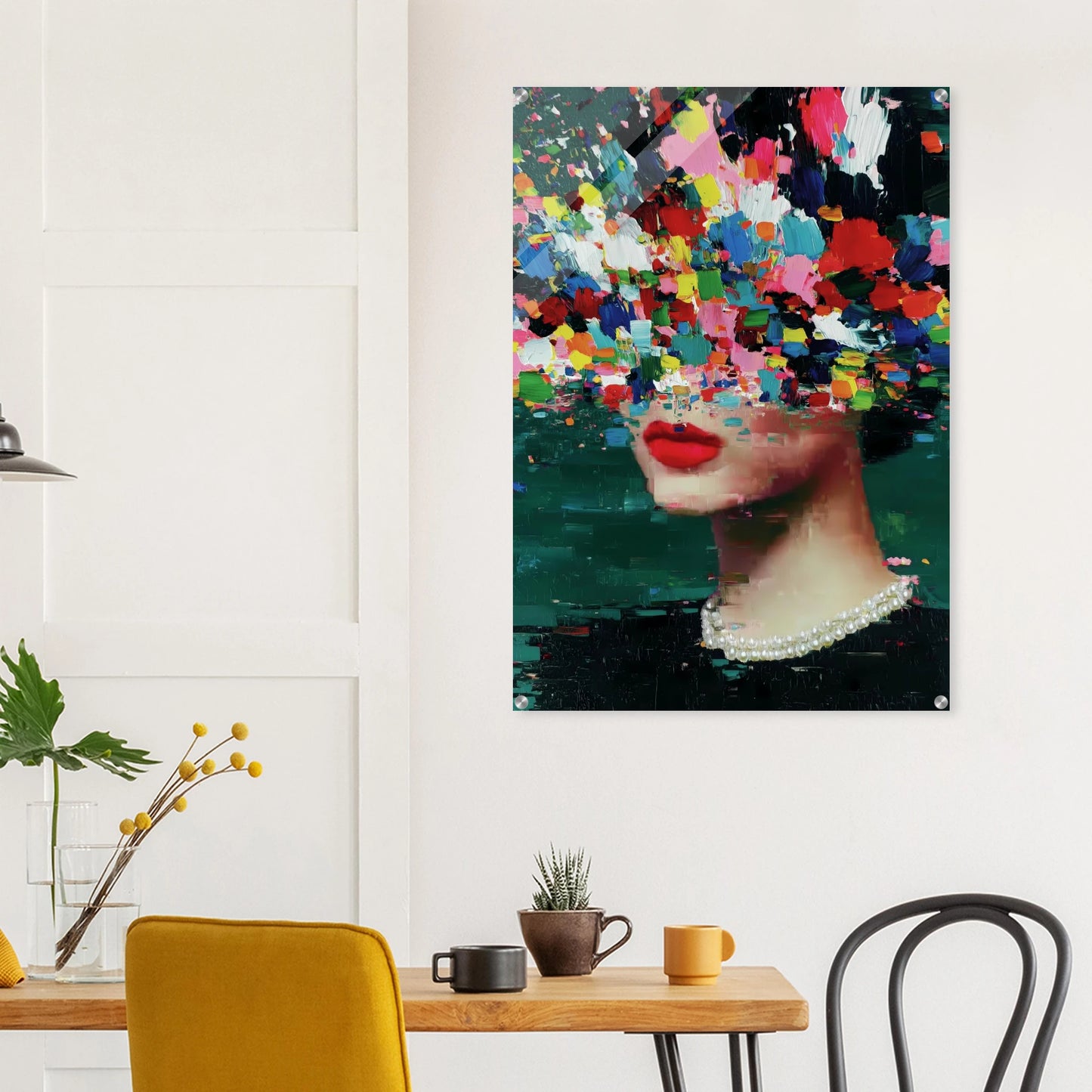 Sous les Fleurs — tableau plexiglas — vue 8 — art mural STNCL