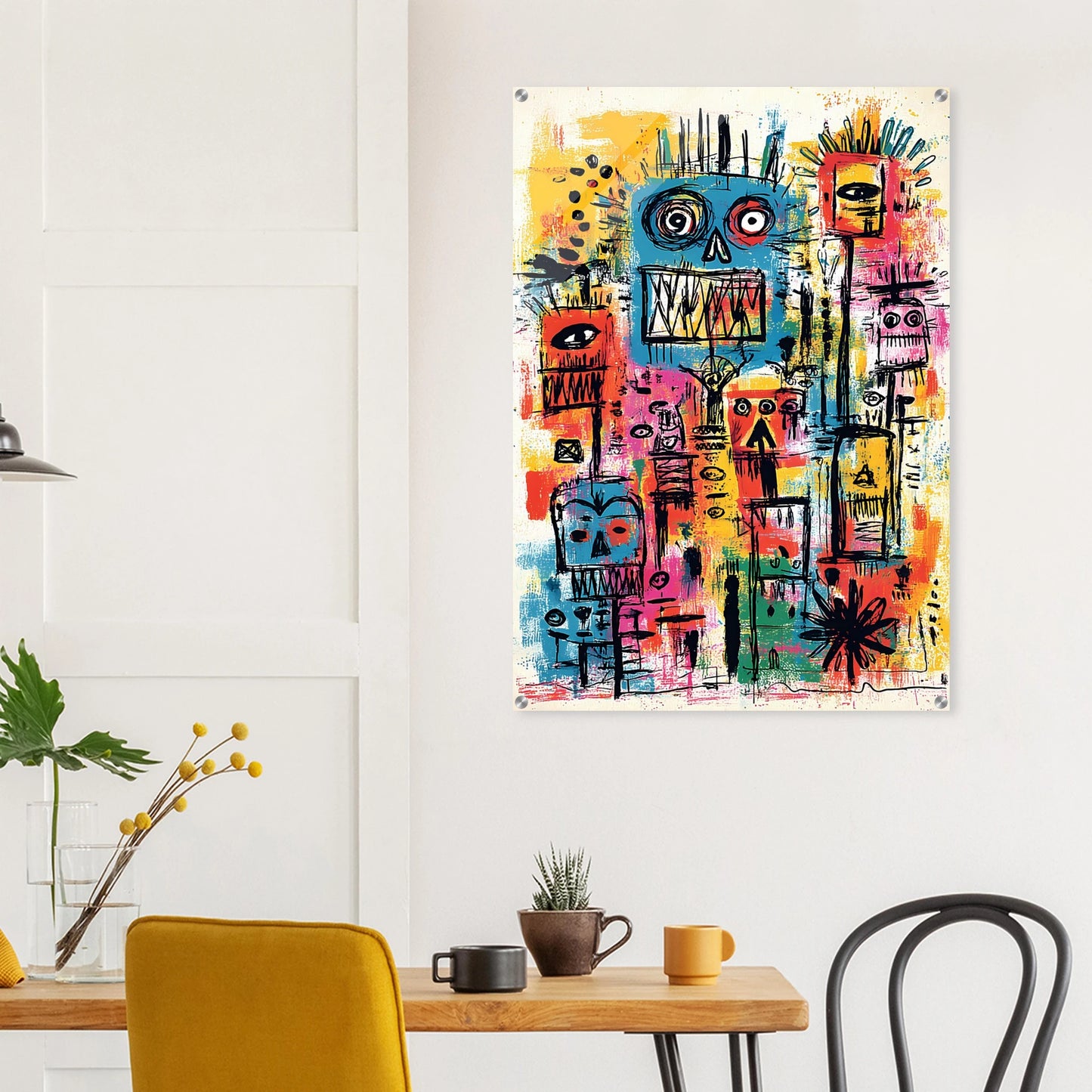 Totem des Esprits — tableau plexiglas — vue 8 — art mural STNCL