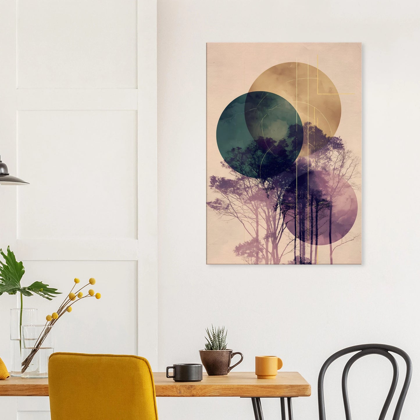Forêt sous les Lunes — tableau sur toile — vue 8 — art mural STNCL
