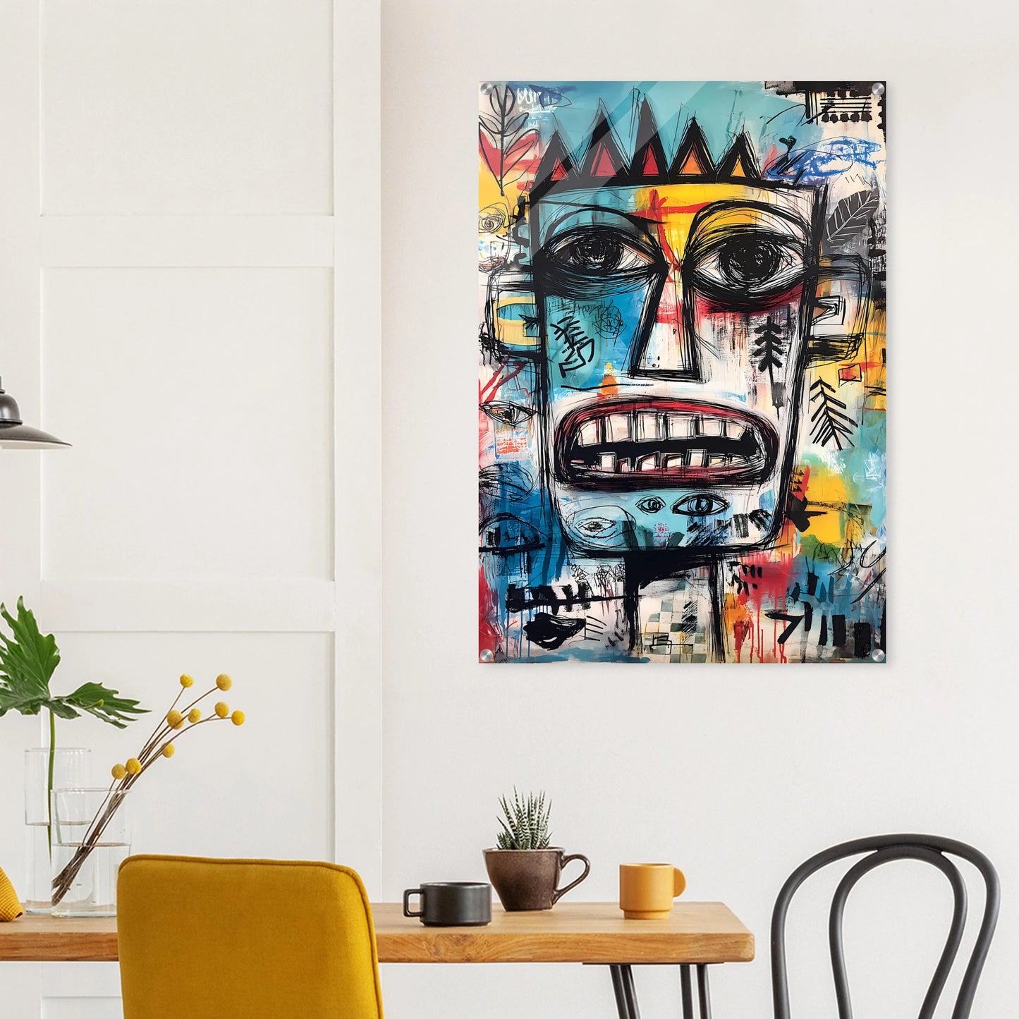 Roi Primitif — tableau plexiglas — vue 8 — art mural STNCL