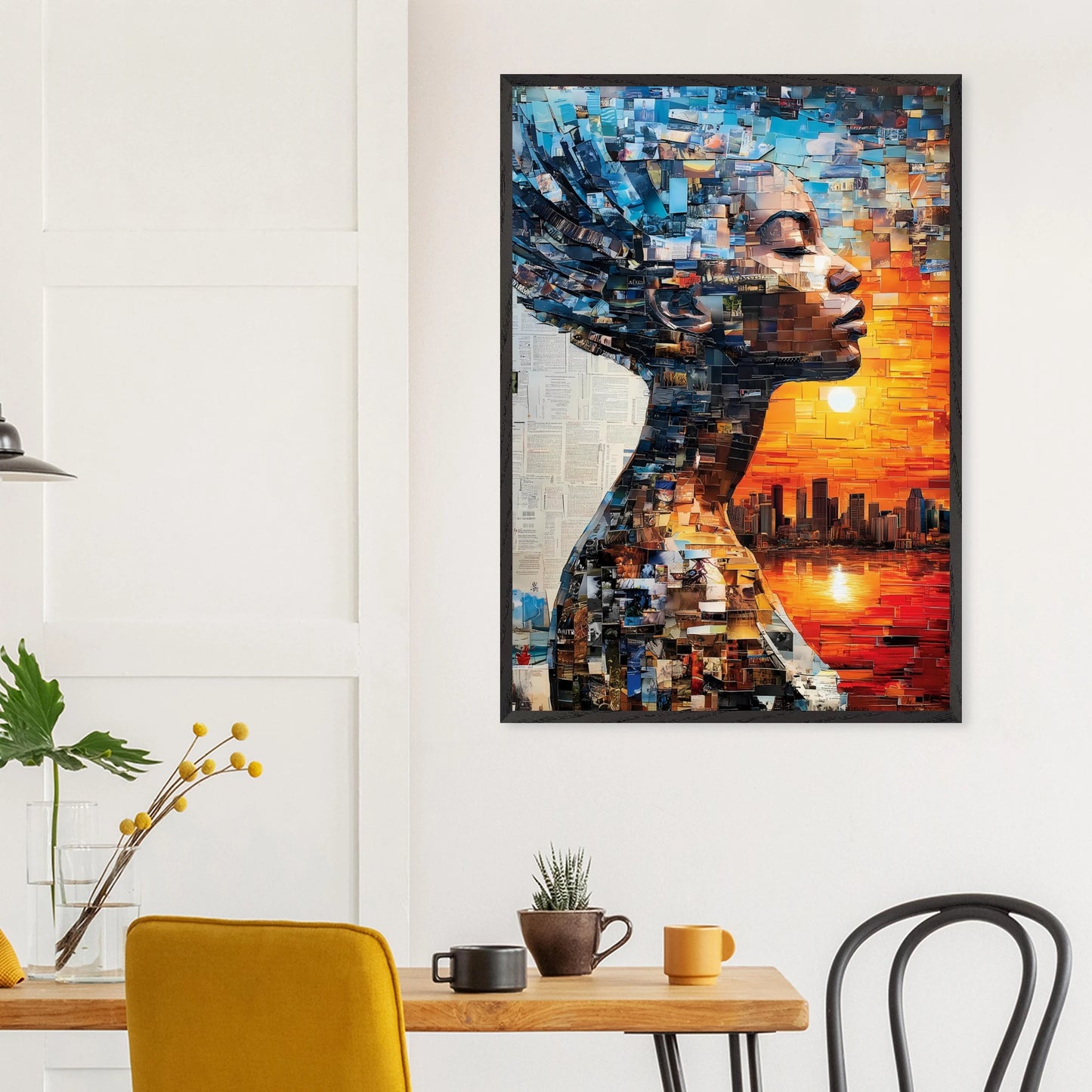 Horizon de Papier — tableau encadré bois — vue 18 — art mural STNCL