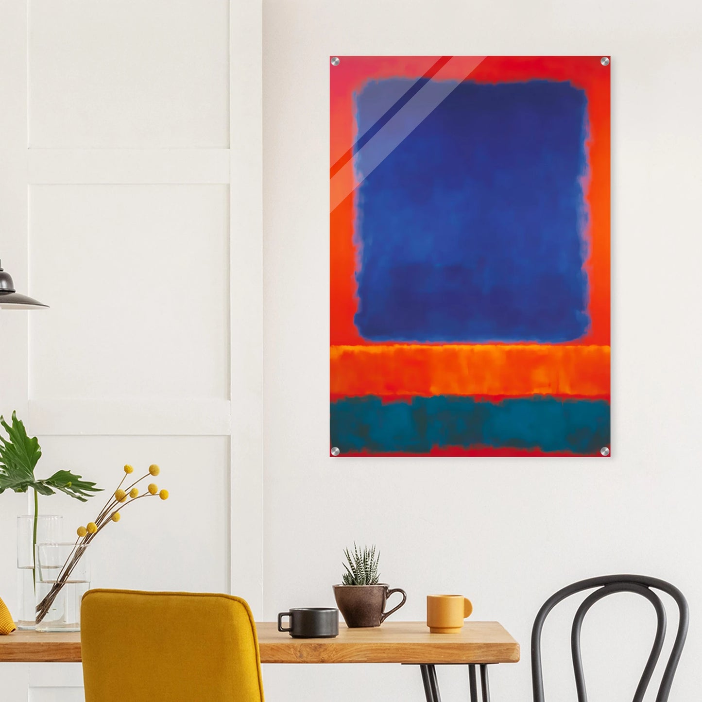 Bleu en Apesanteur — tableau plexiglas — vue 8 — art mural STNCL
