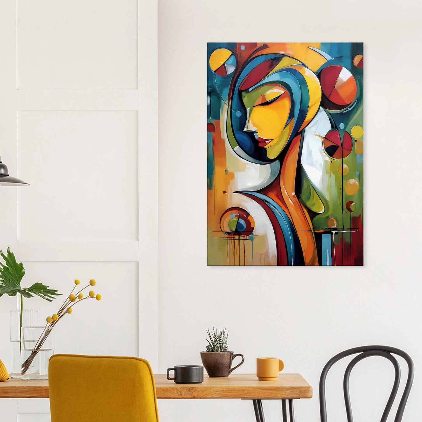 Rêverie Géométrique — tableau sur toile — vue 7 — art mural STNCL