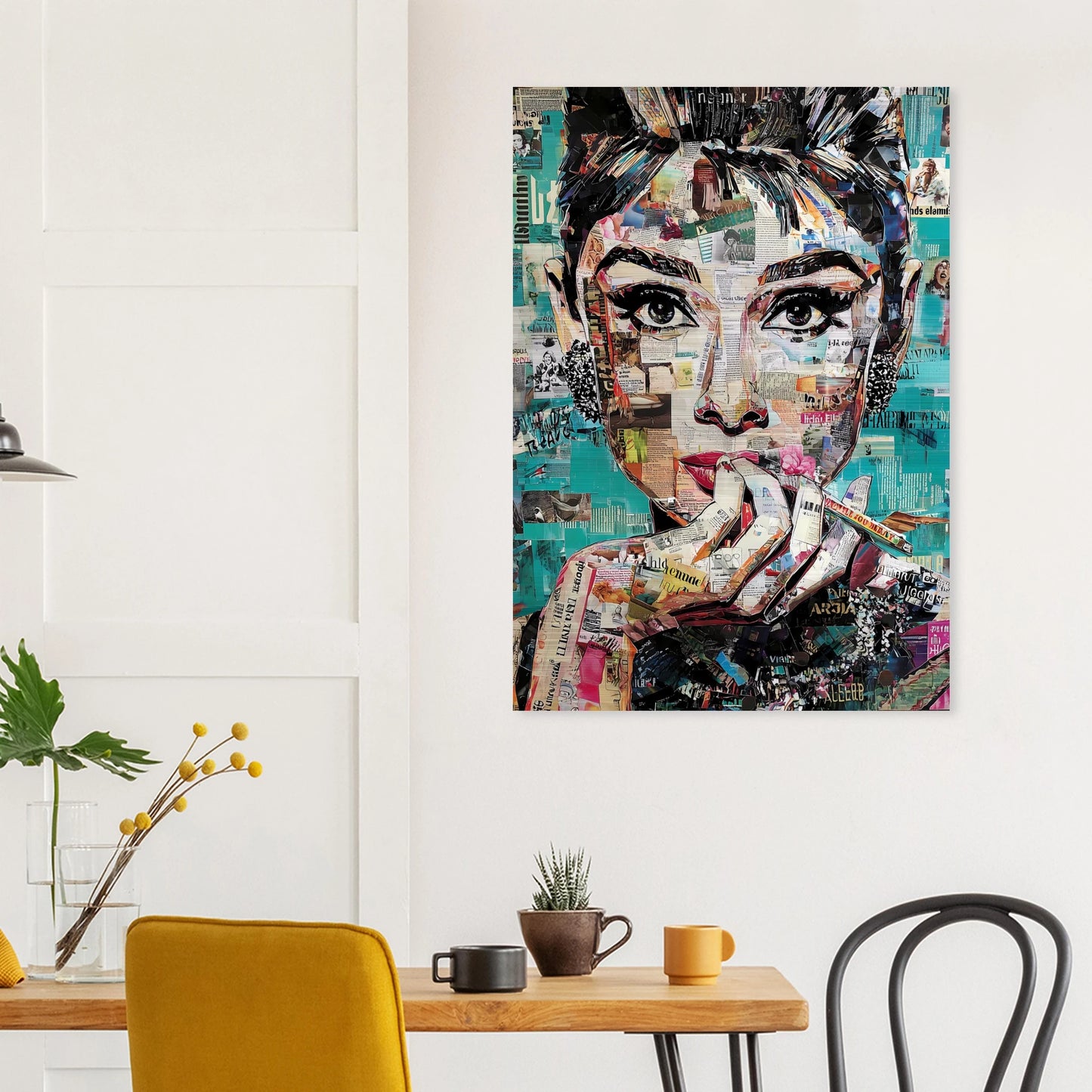 Regard de Papier — tableau aluminium — vue 8 — art mural STNCL