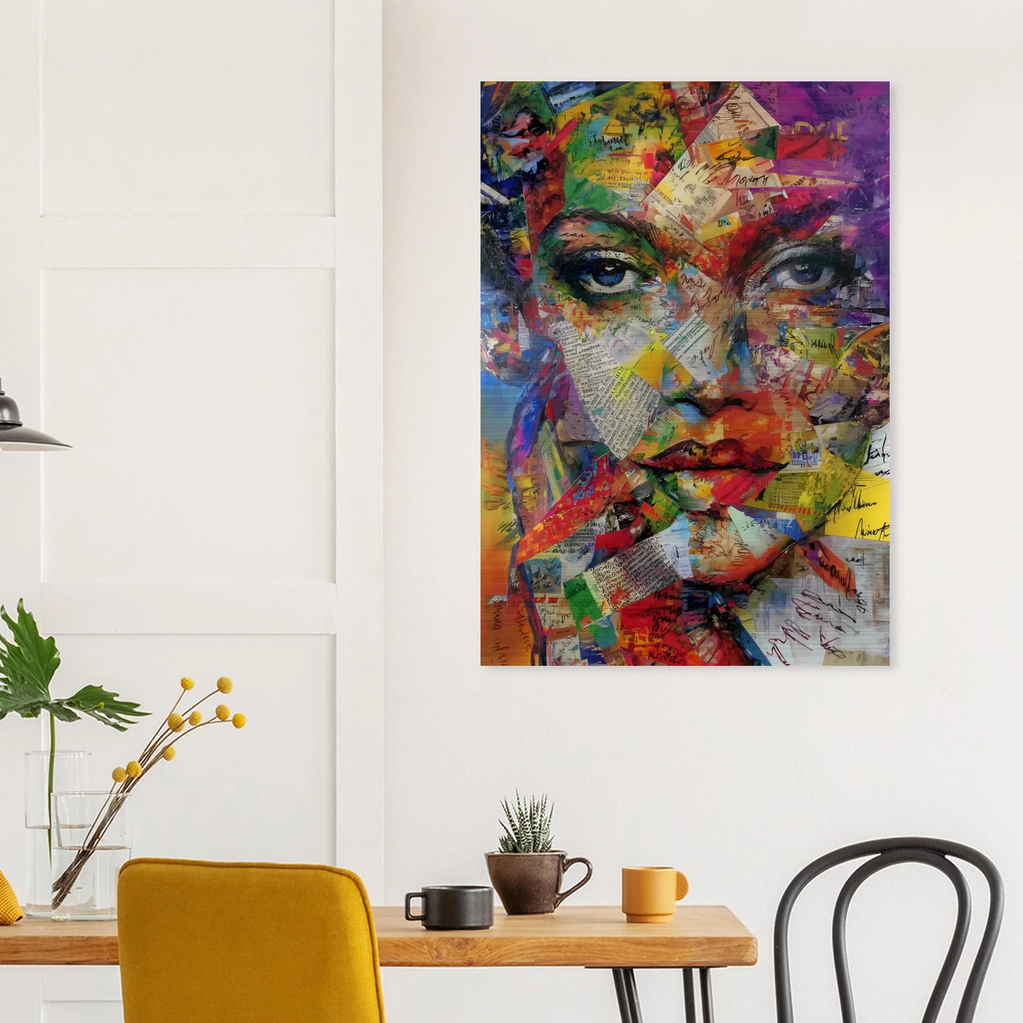 Belle de Papier — tableau aluminium — vue 8 — art mural STNCL