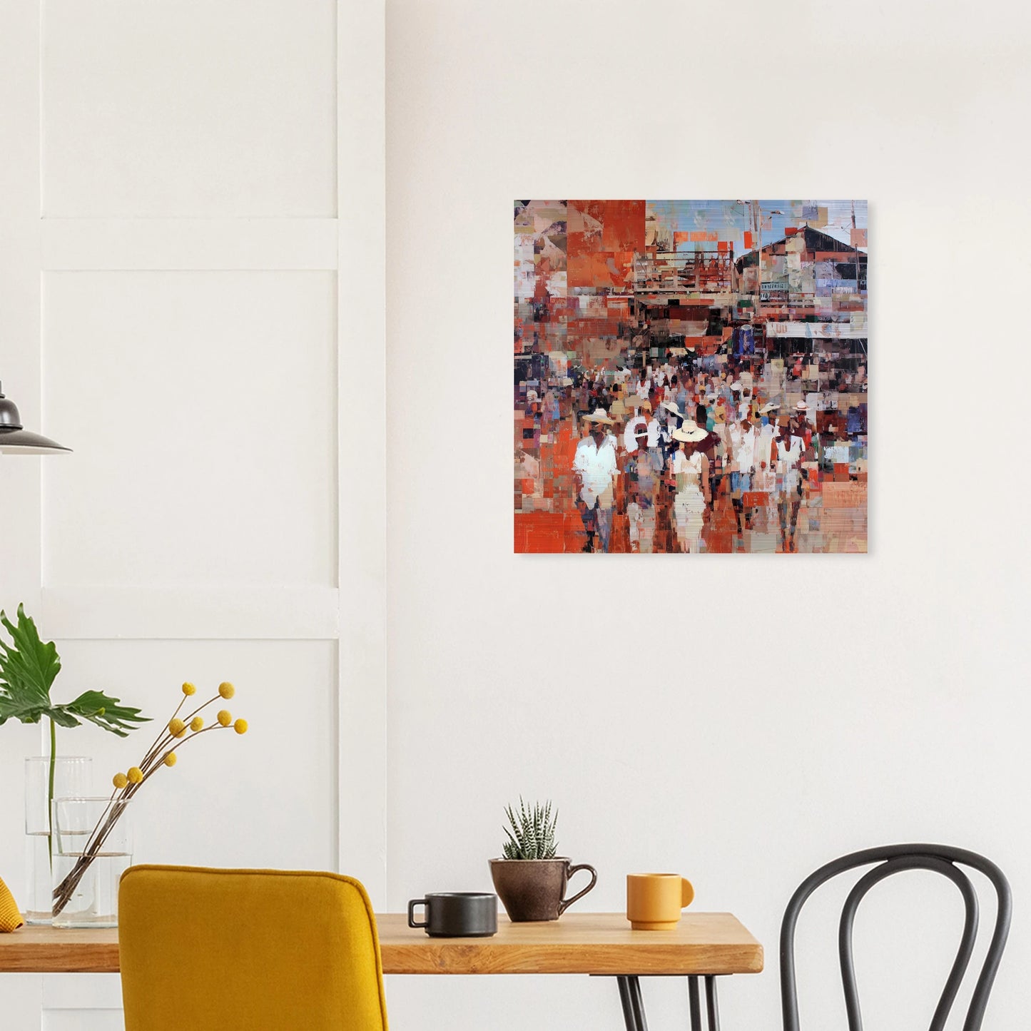 Marché en Couleurs — tableau aluminium — vue 7 — art mural STNCL