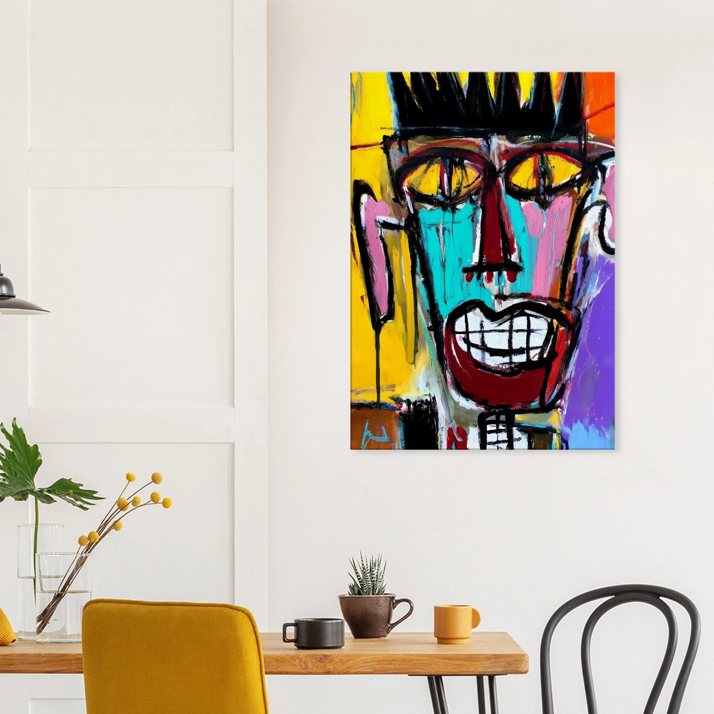 Sourire Carnassier — tableau sur toile — vue 8 — art mural STNCL