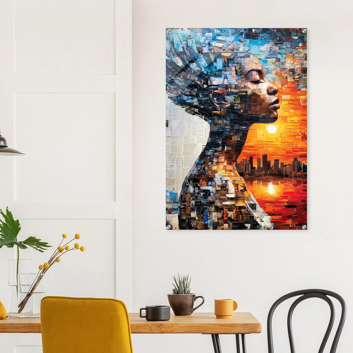 Horizon de Papier — tableau plexiglas — vue 8 — art mural STNCL