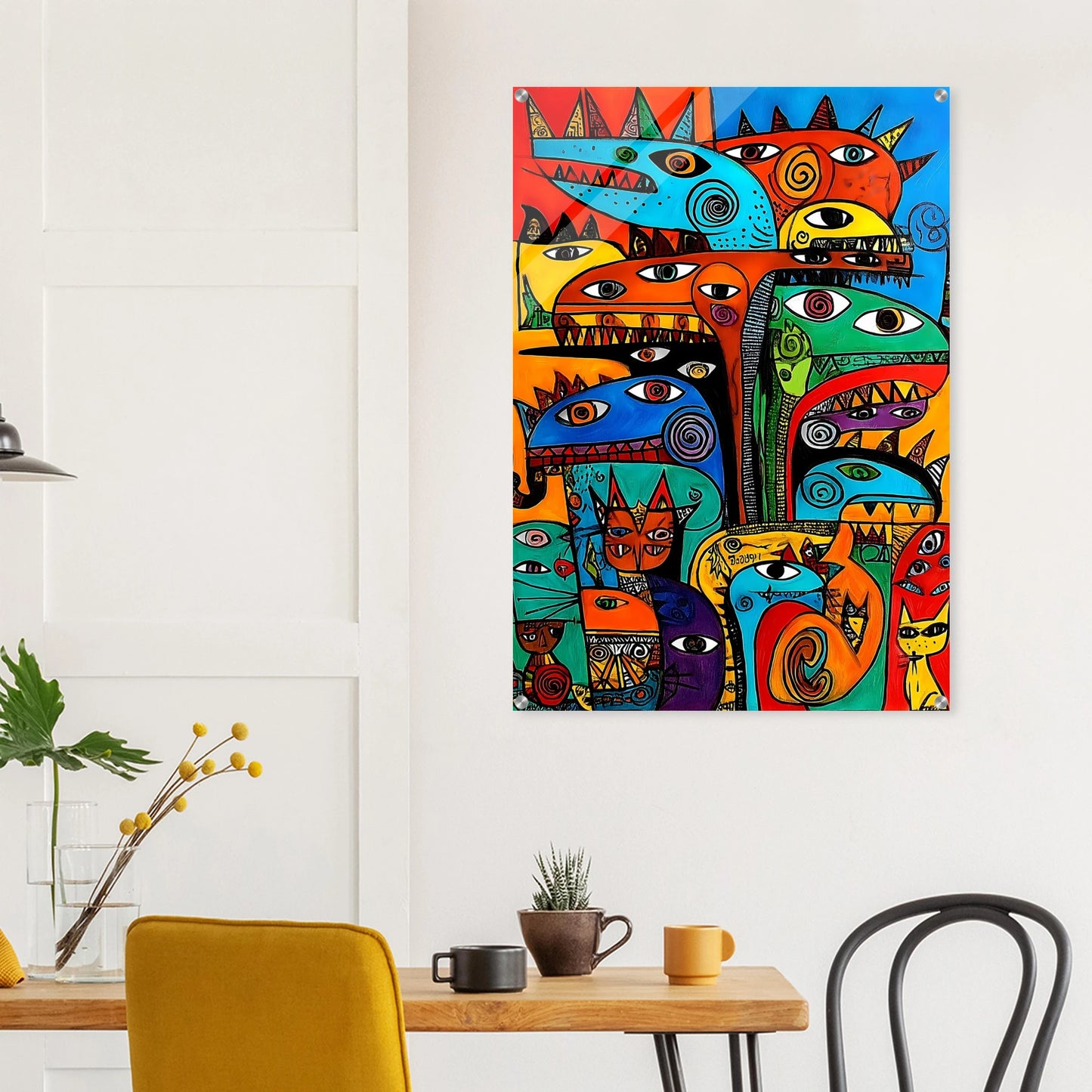 La Tribu — tableau plexiglas — vue 8 — art mural STNCL