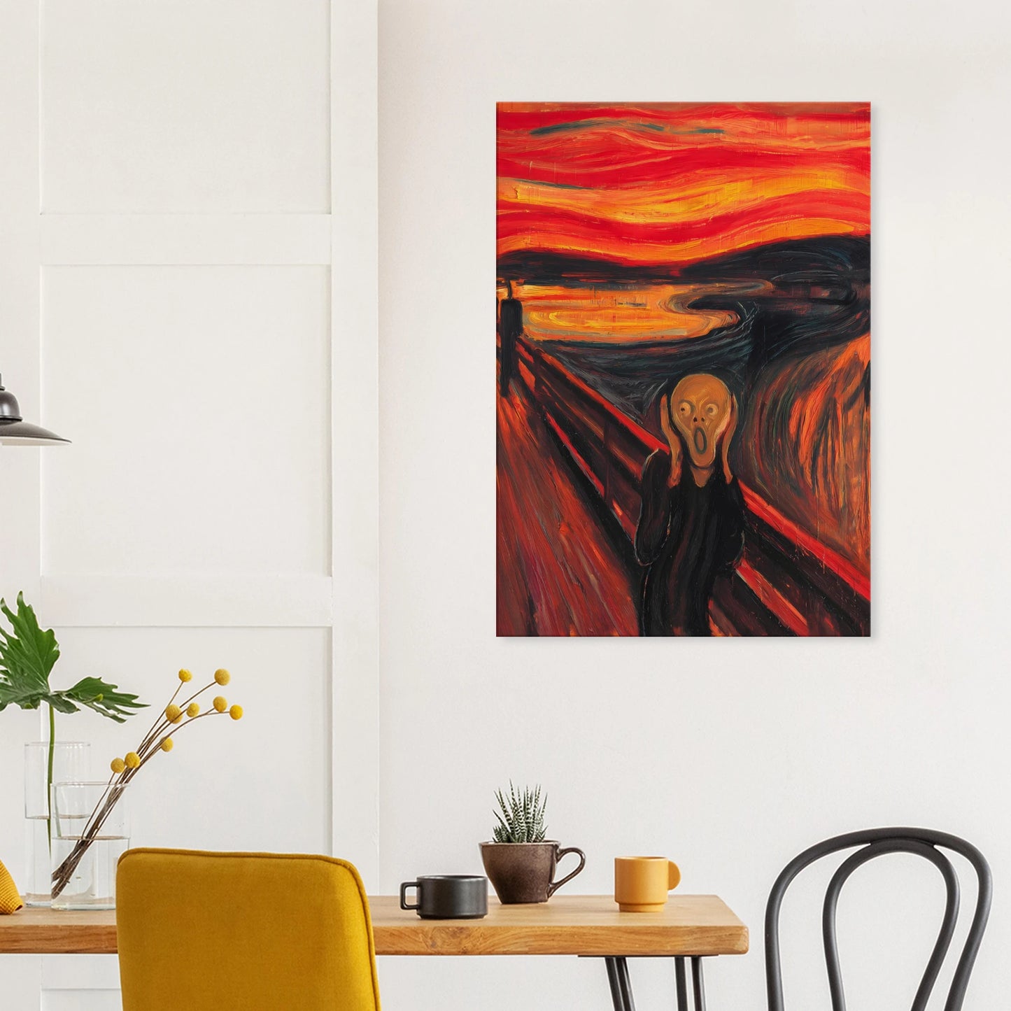 Cri Écarlate — tableau sur toile — vue 8 — art mural STNCL