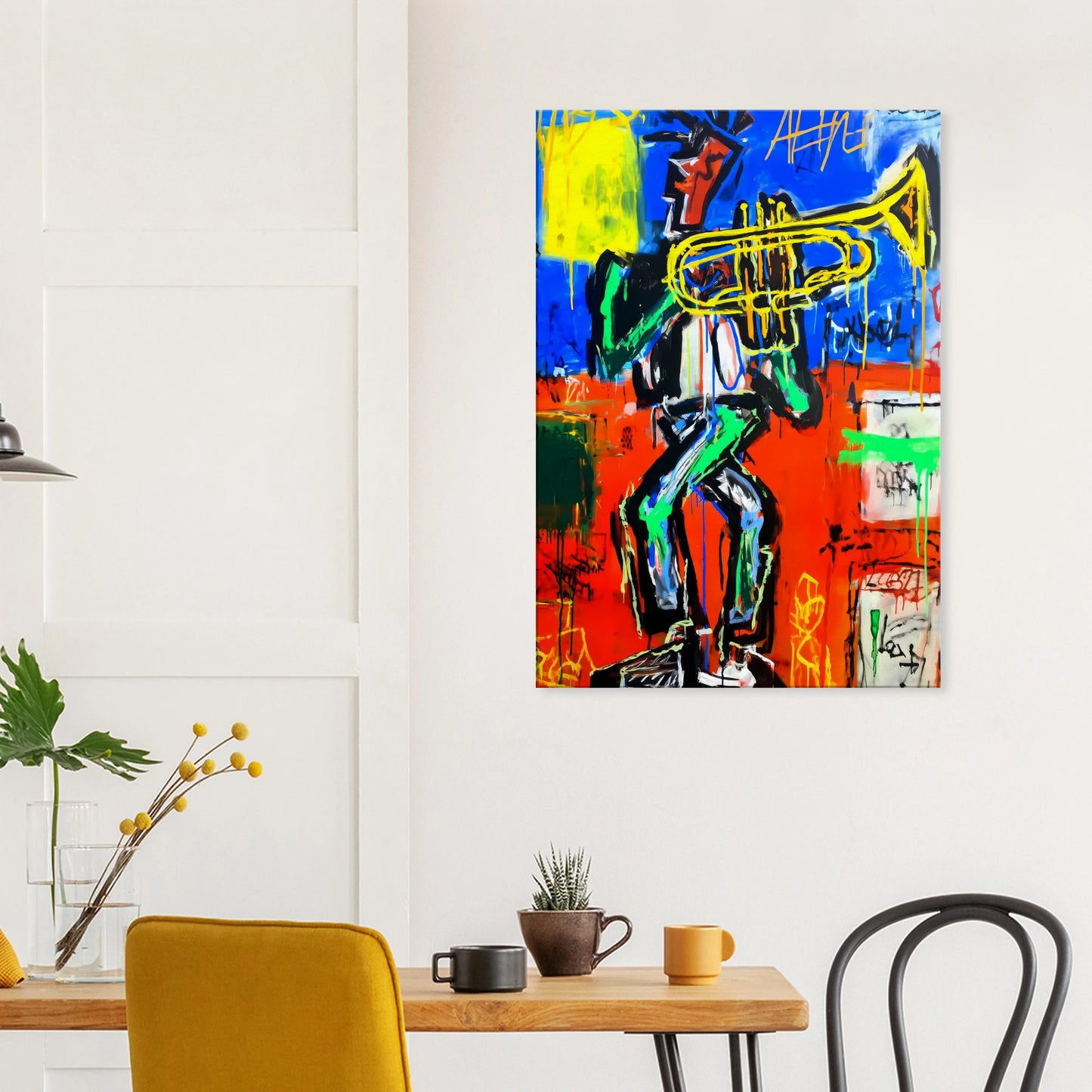 Le Trompettiste — tableau sur toile — vue 8 — art mural STNCL