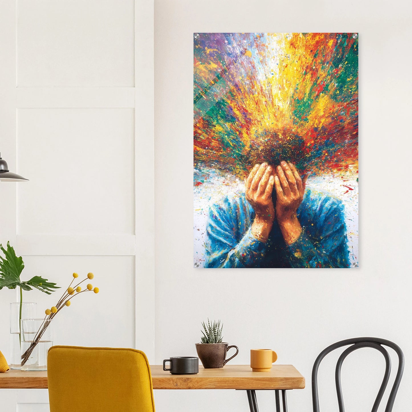 Jaillissement — tableau plexiglas — vue 8 — art mural STNCL