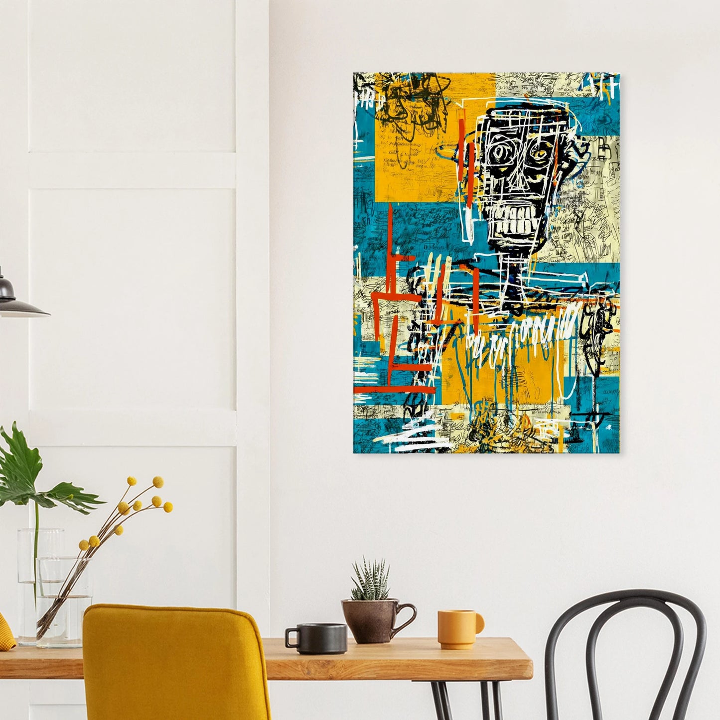 Visage Griffé — tableau sur toile — vue 8 — art mural STNCL