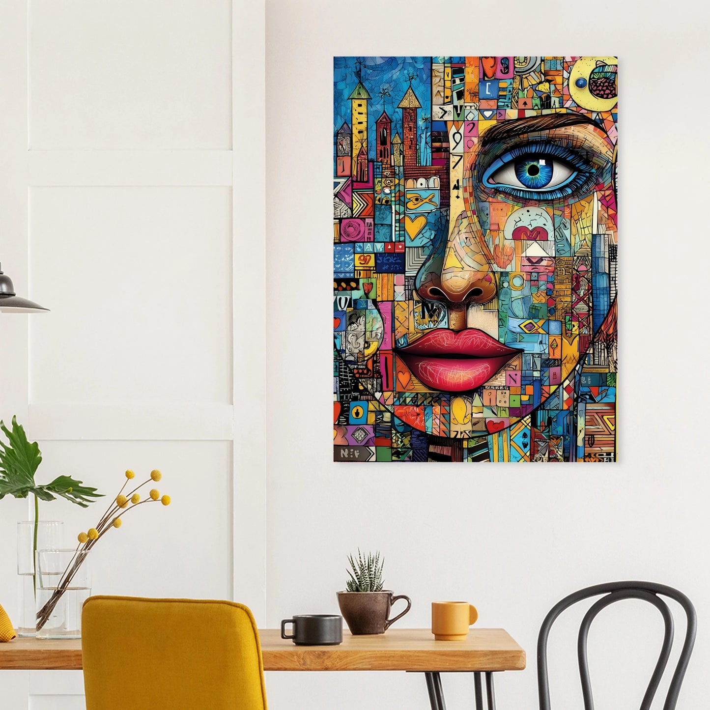 Visage Mosaïque — affiche d'art — vue 8 — art mural STNCL
