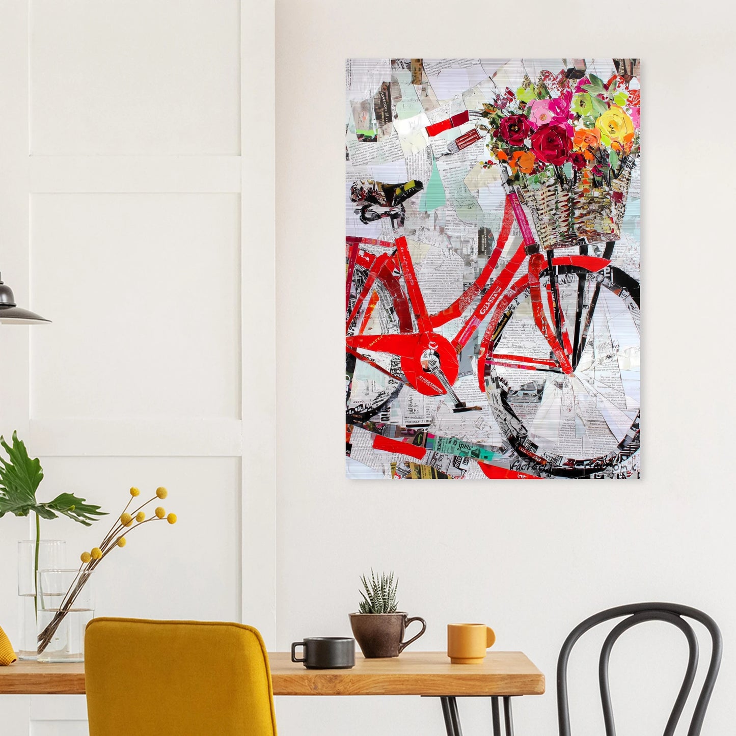 Le Vélo Fleuri — tableau aluminium — vue 8 — art mural STNCL