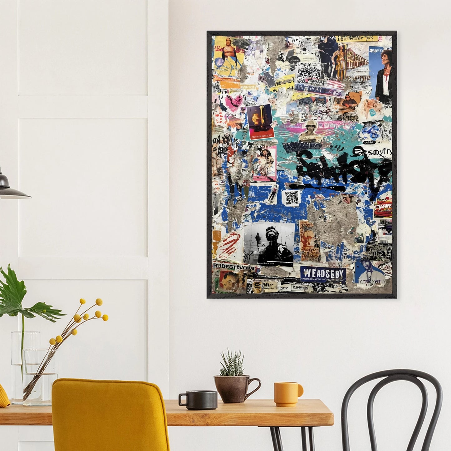 Le Mur Affiché — tableau encadré bois — vue 18 — art mural STNCL