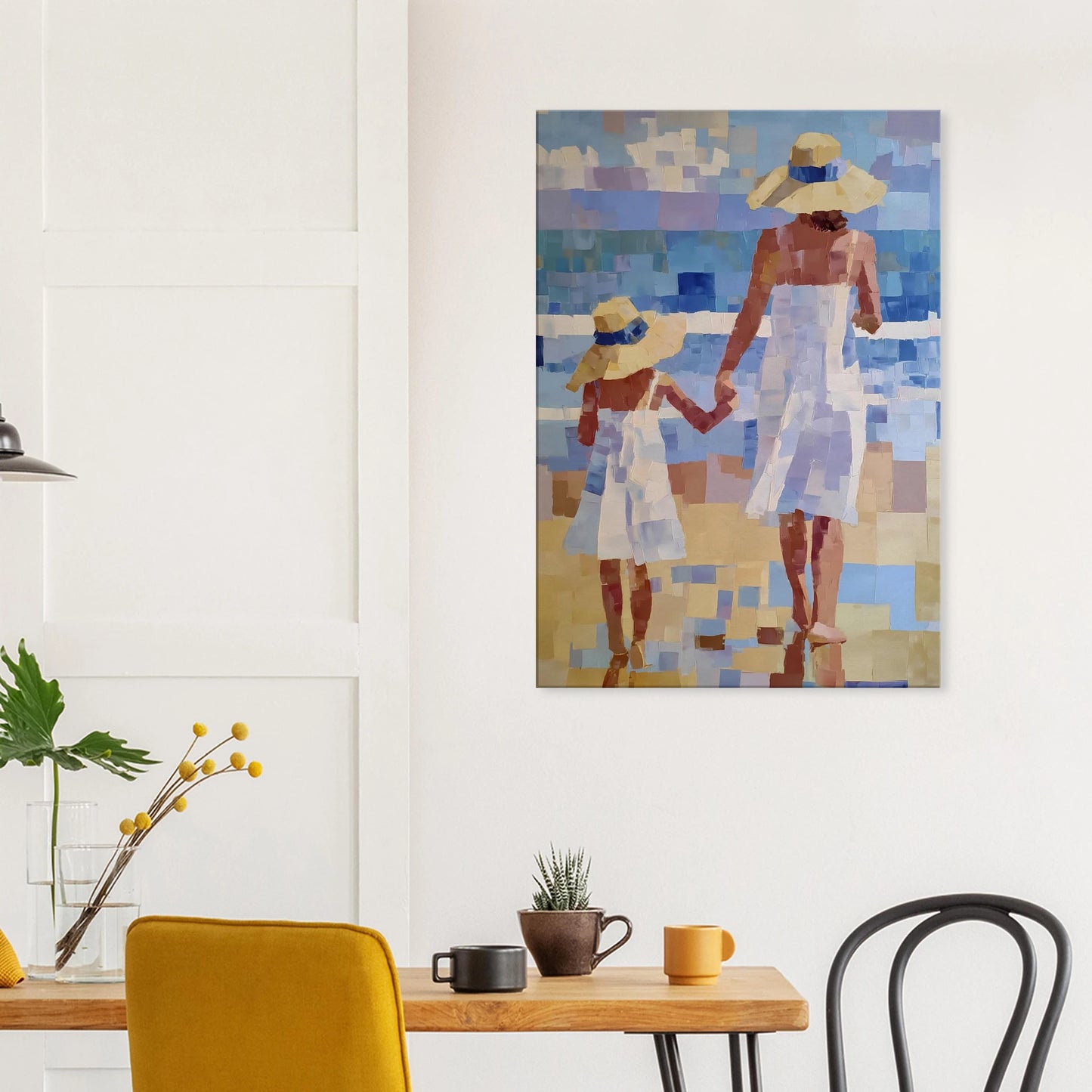 Main dans la Main — tableau sur toile — vue 8 — art mural STNCL
