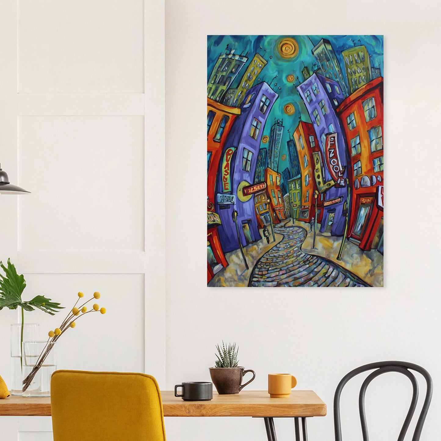 Ville Tourbillon — affiche d'art — vue 8 — art mural STNCL