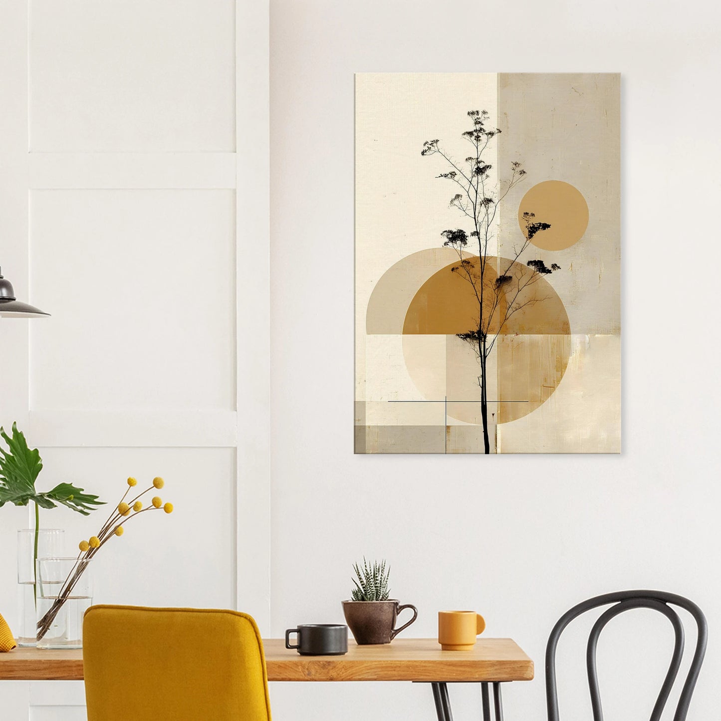 Silhouette au Clair de Lune — tableau sur toile — vue 8 — art mural STNCL
