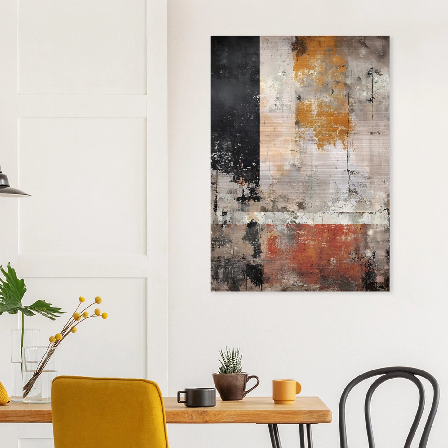 Champs de Patine — tableau aluminium — vue 8 — art mural STNCL