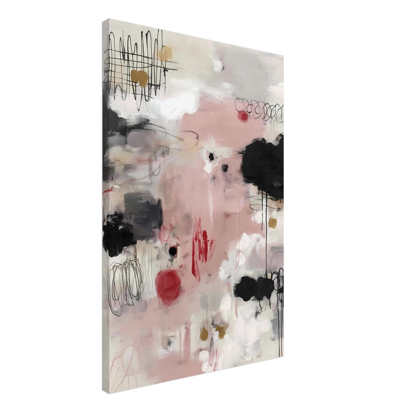 Murmure Poudré — tableau sur toile — vue 2 — art mural STNCL