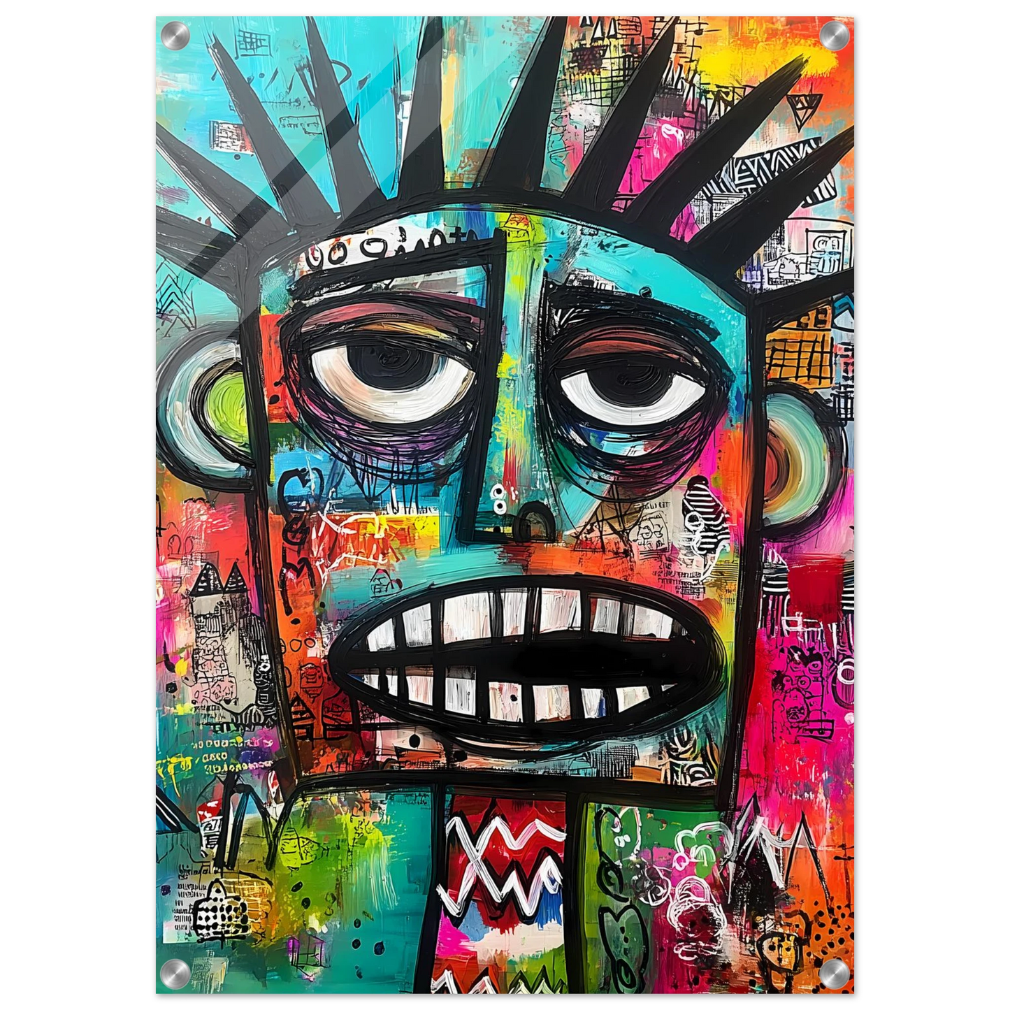 Le Cri Muet — tableau plexiglas — vue 2 — art mural STNCL