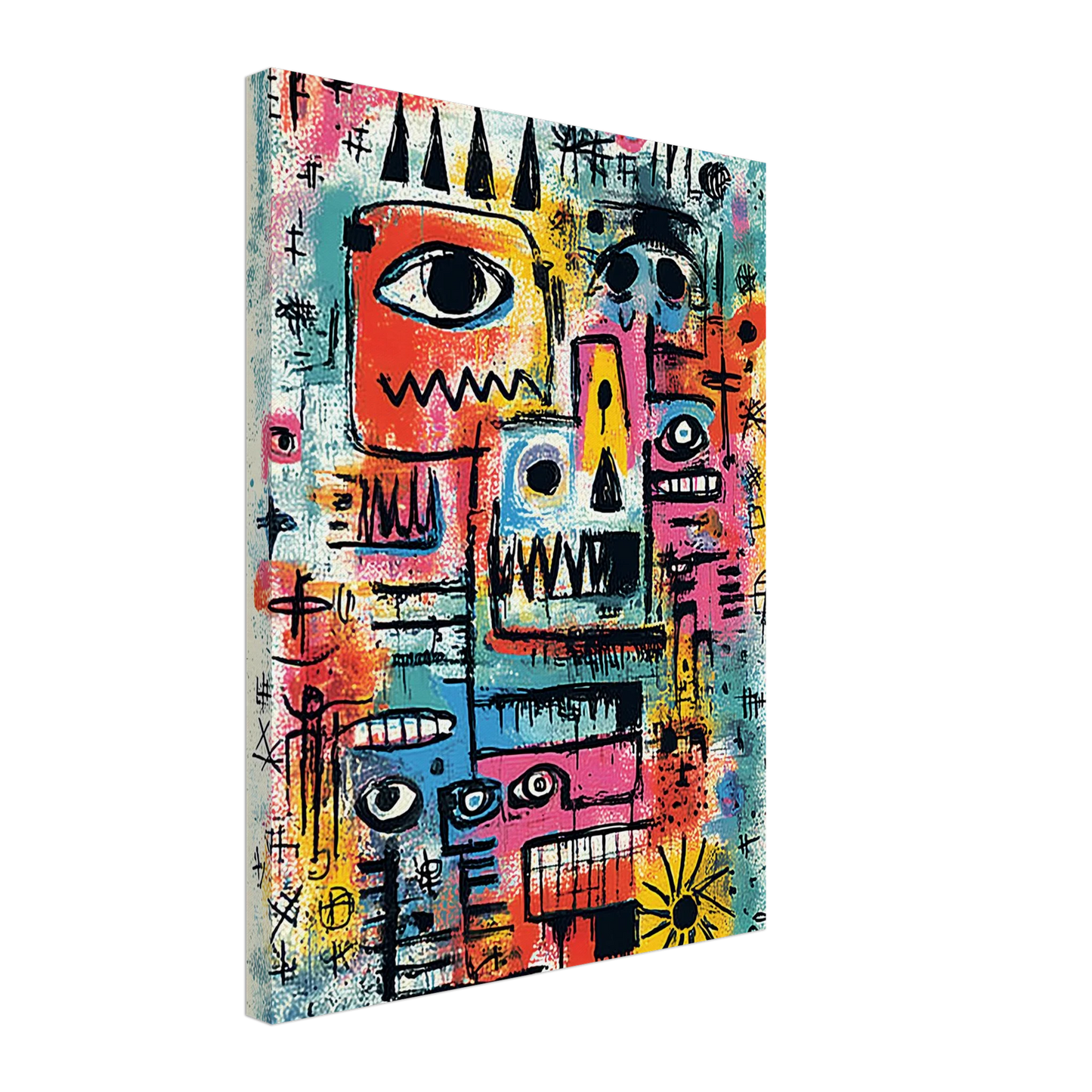 Tribu Primitive — tableau sur toile — vue 5 — art mural STNCL