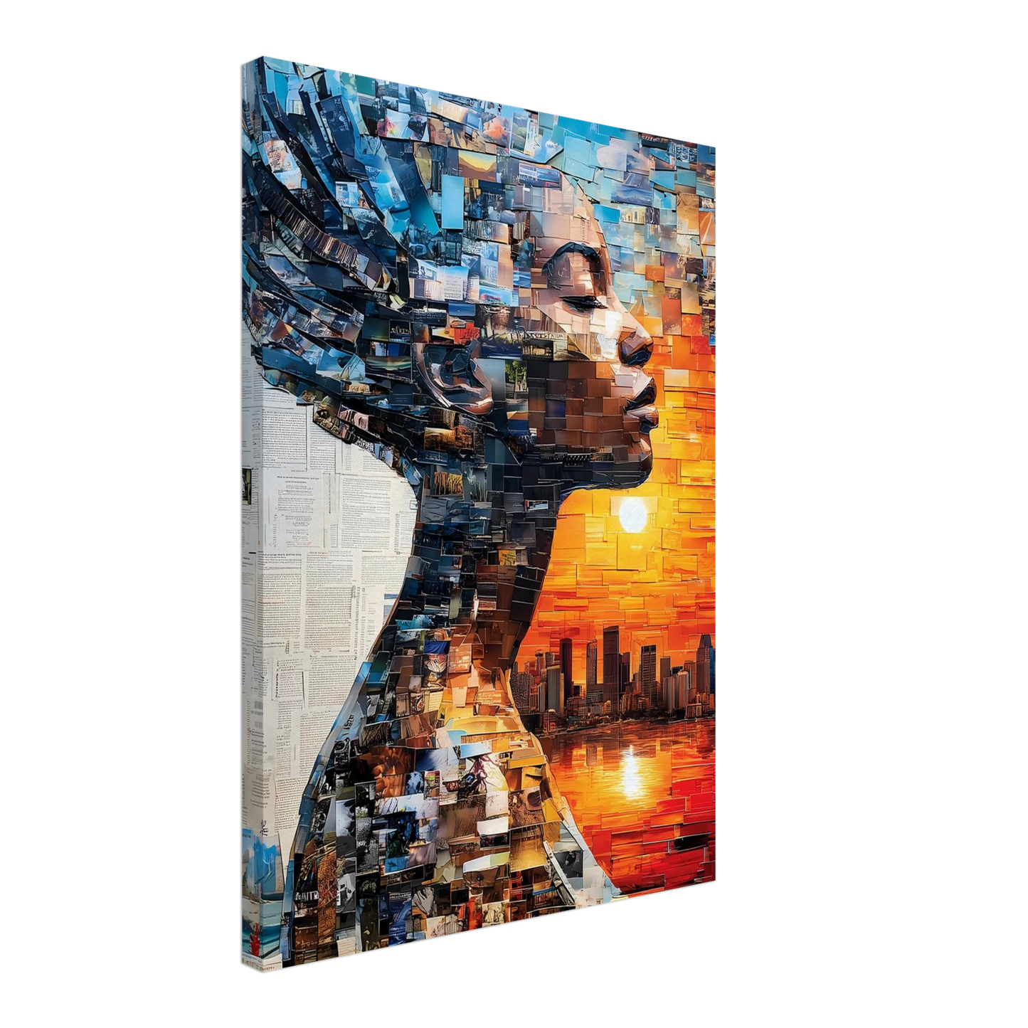 Horizon de Papier — tableau sur toile — vue 3 — art mural STNCL