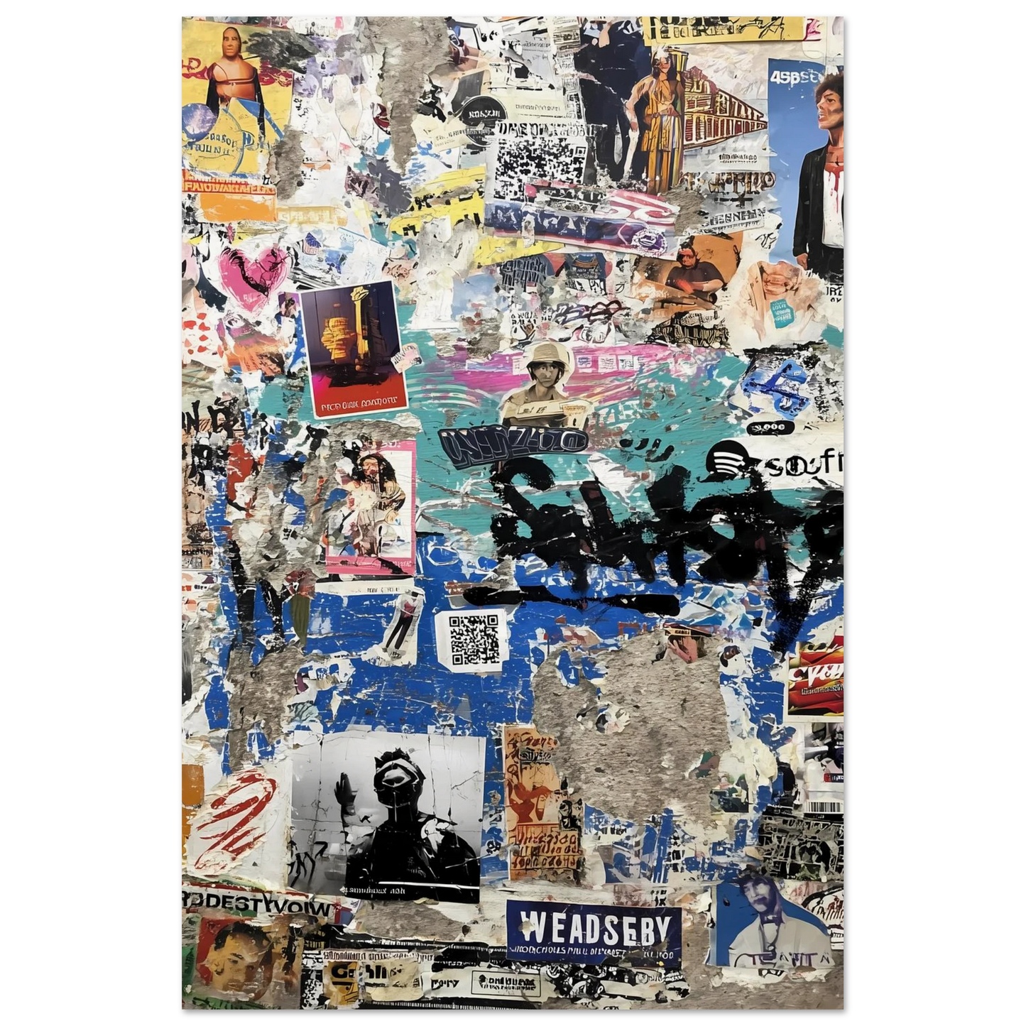 Le Mur Affiché — affiche d'art — vue 4 — art mural STNCL