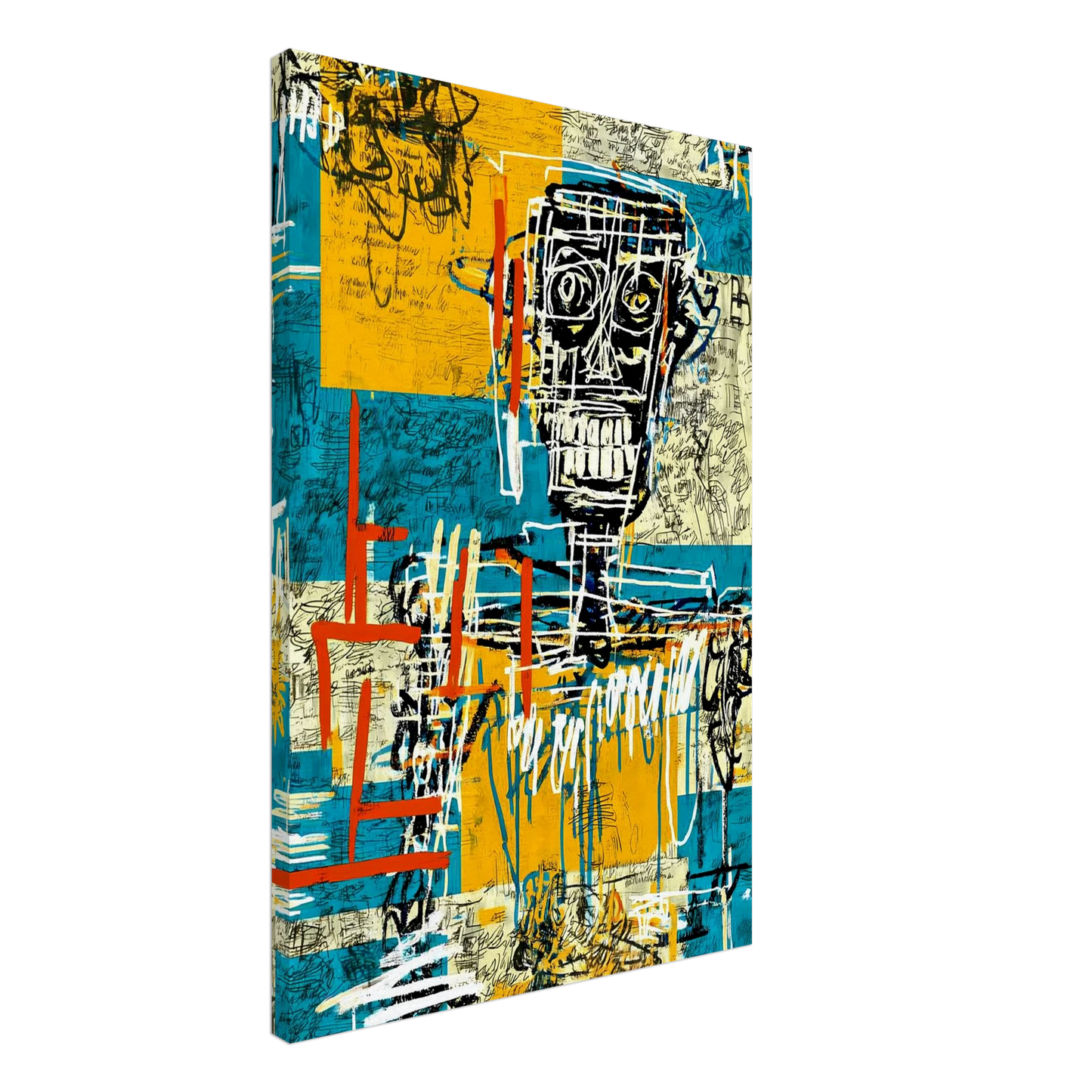 Visage Griffé — tableau sur toile — vue 2 — art mural STNCL