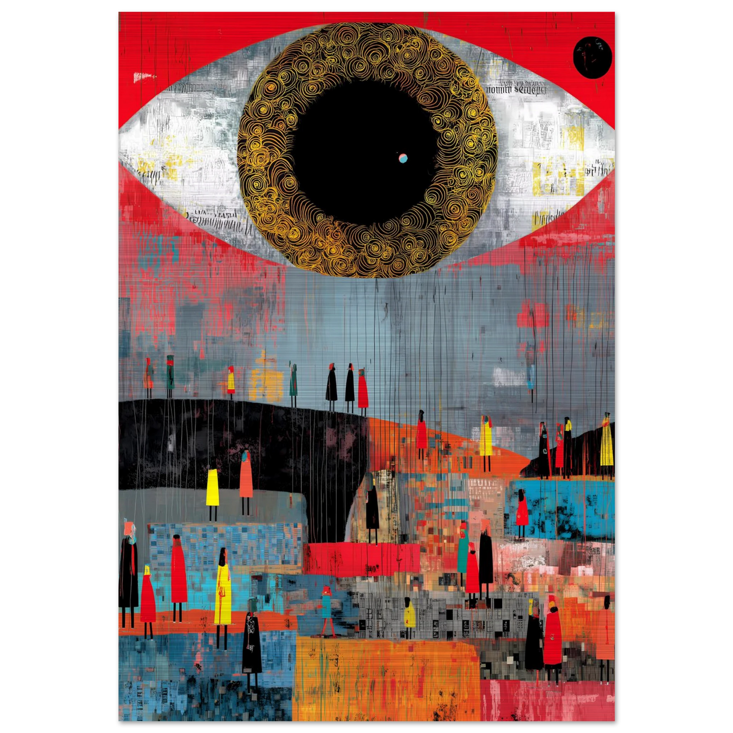 L'Oeil et la Foule — tableau aluminium — art mural STNCL