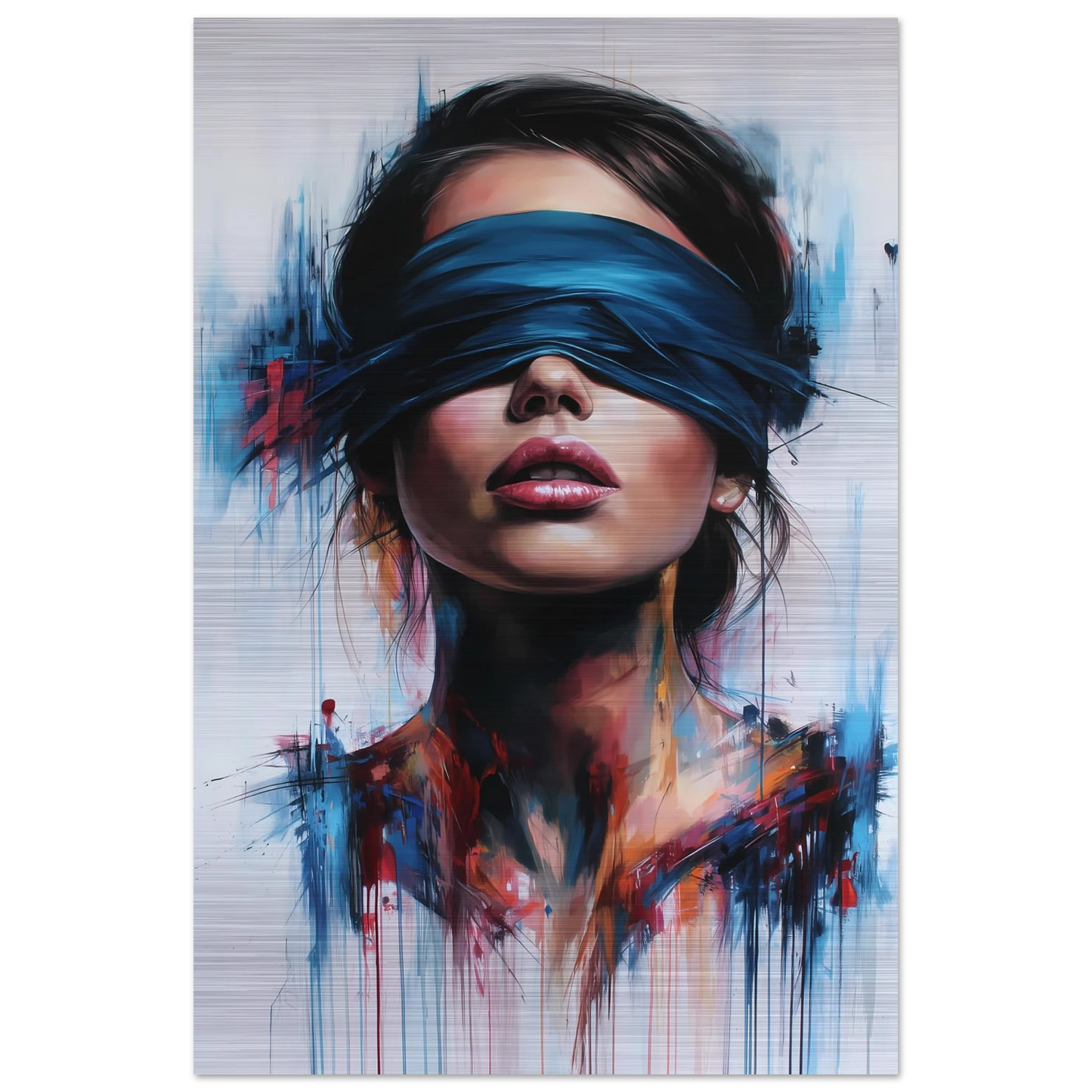 Sous le Bandeau — tableau aluminium — vue 3 — art mural STNCL